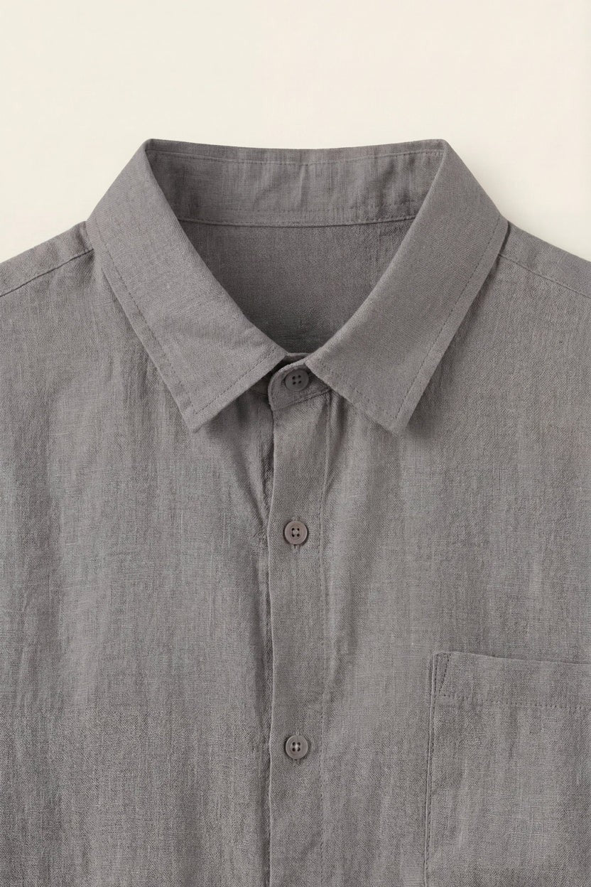 Torino Linen Shirt Grey