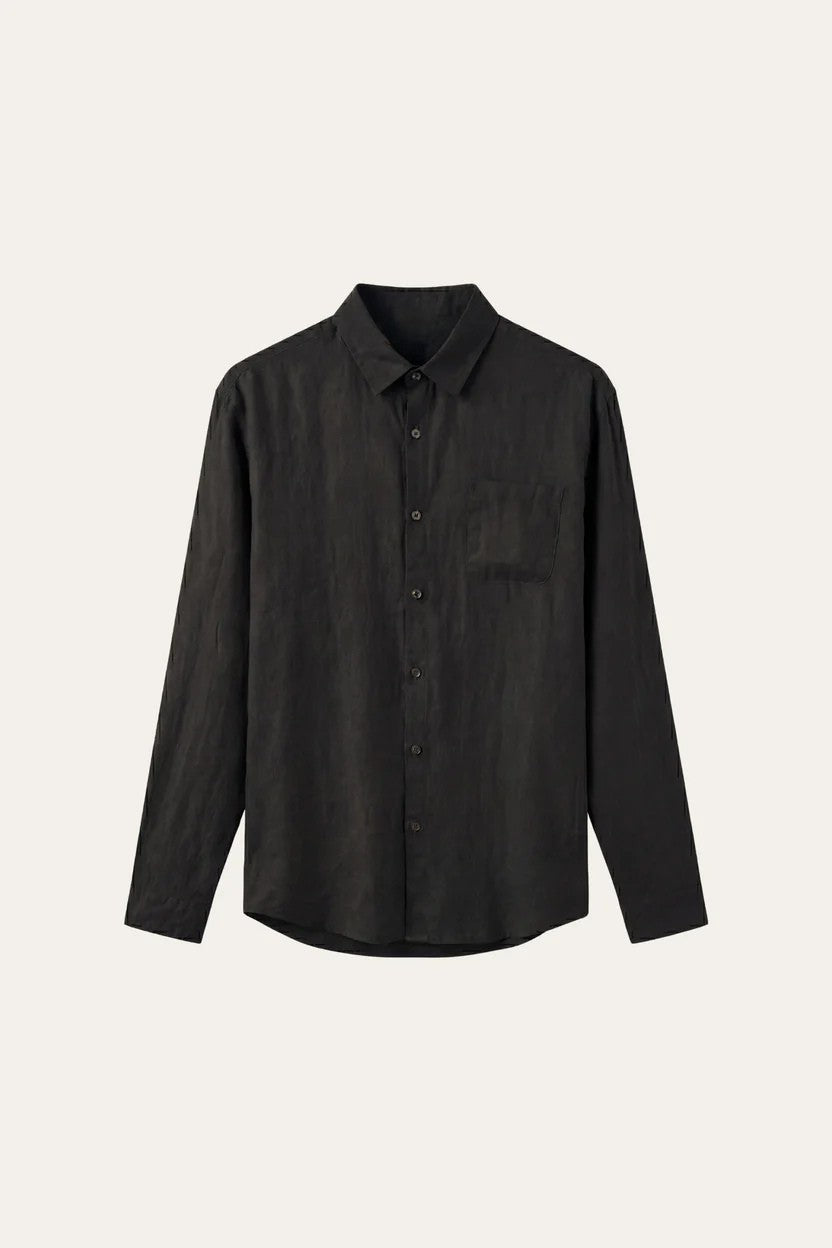 Torino Linen Shirt Black