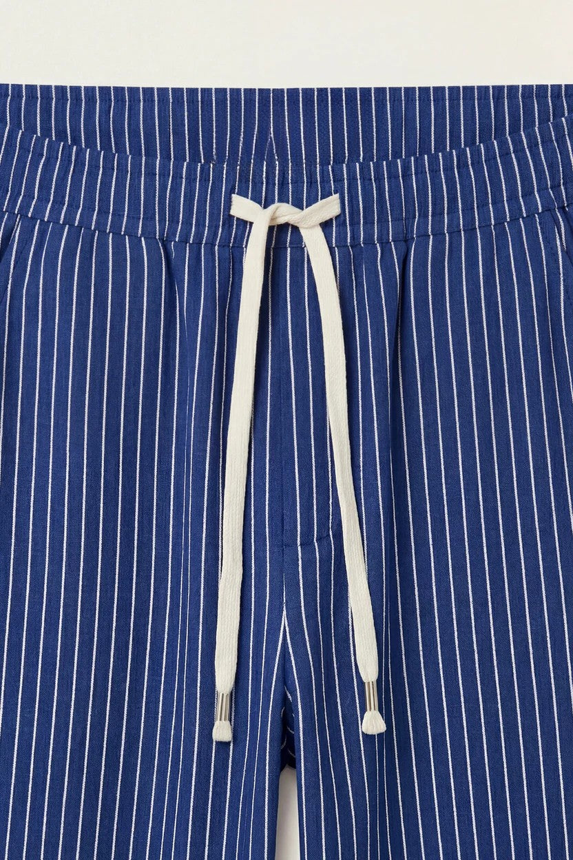 Siena Linen Trousers Blue Stripe