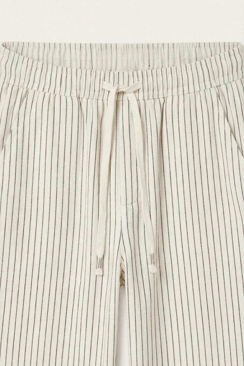 Siena Linen Trousers Beige Stripe