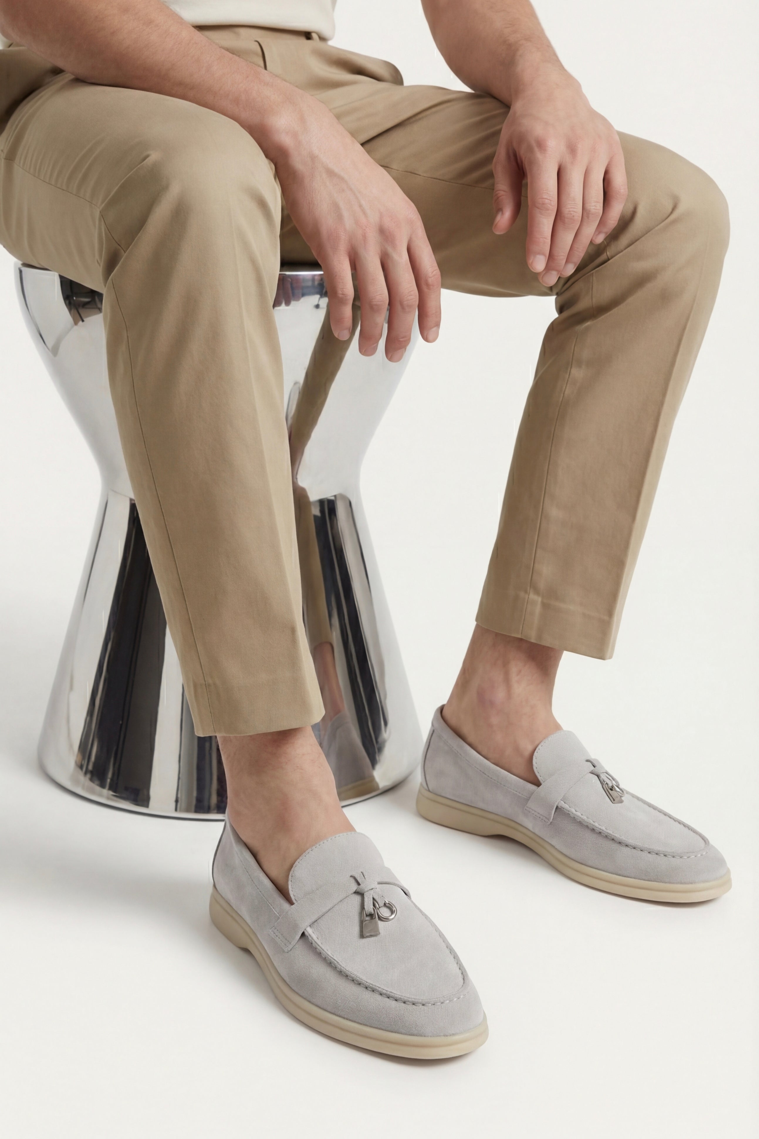 Velaro Buckle Loafer Ice Grey