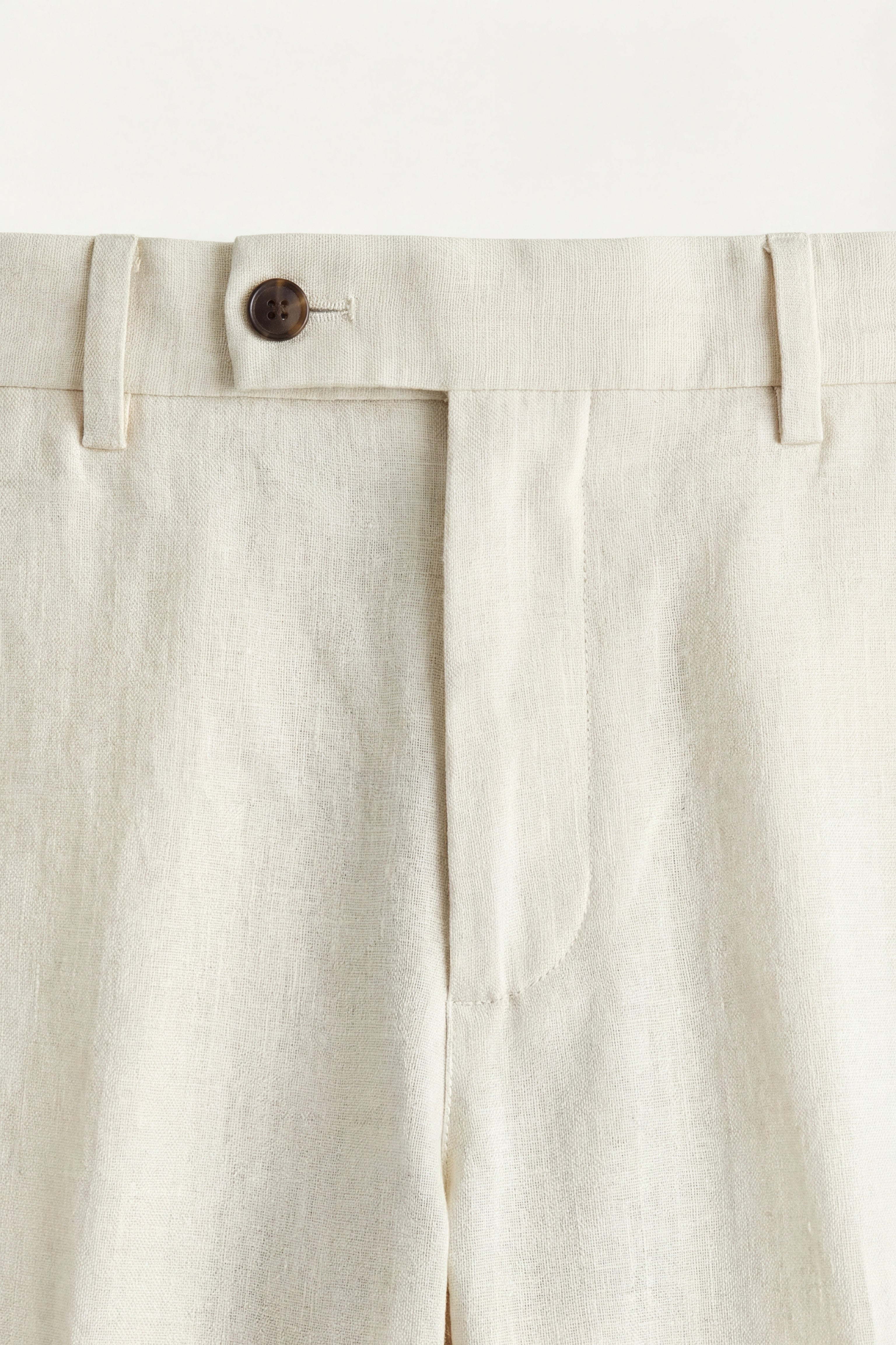 Modena Linen Tailored Trousers Light Beige