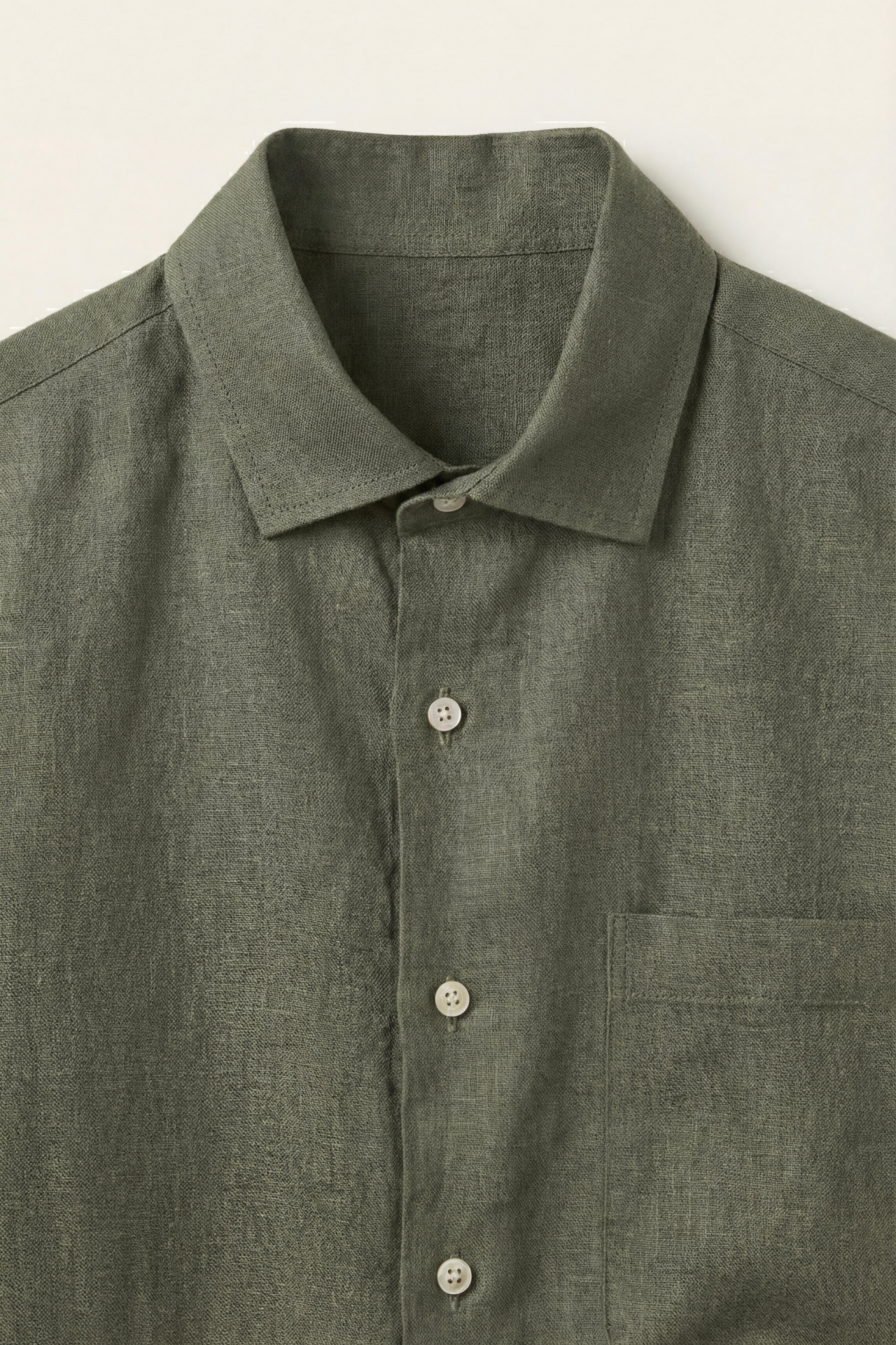 Positano Linen Shirt Olive