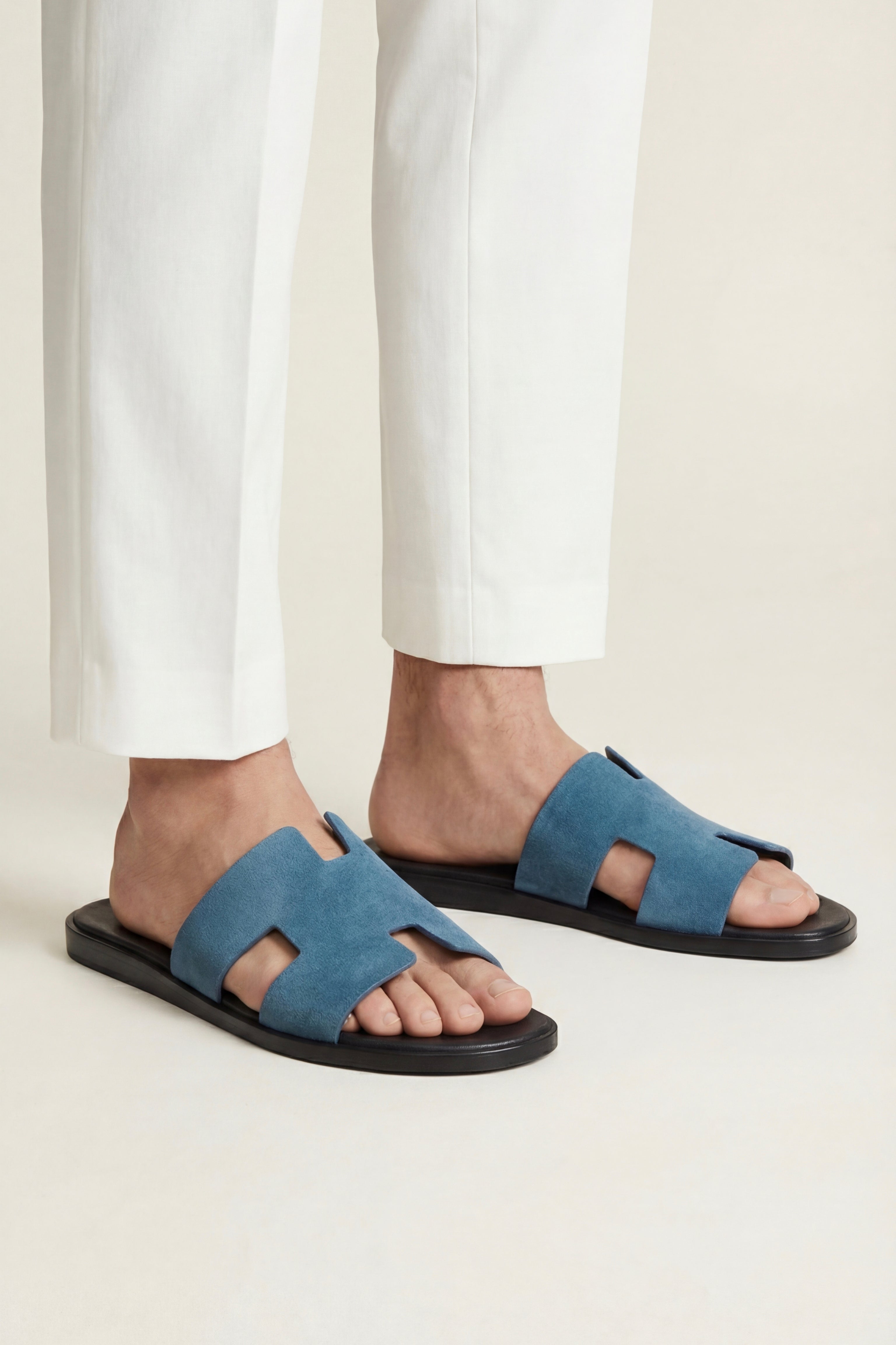 Matera Suede Sandal Blue