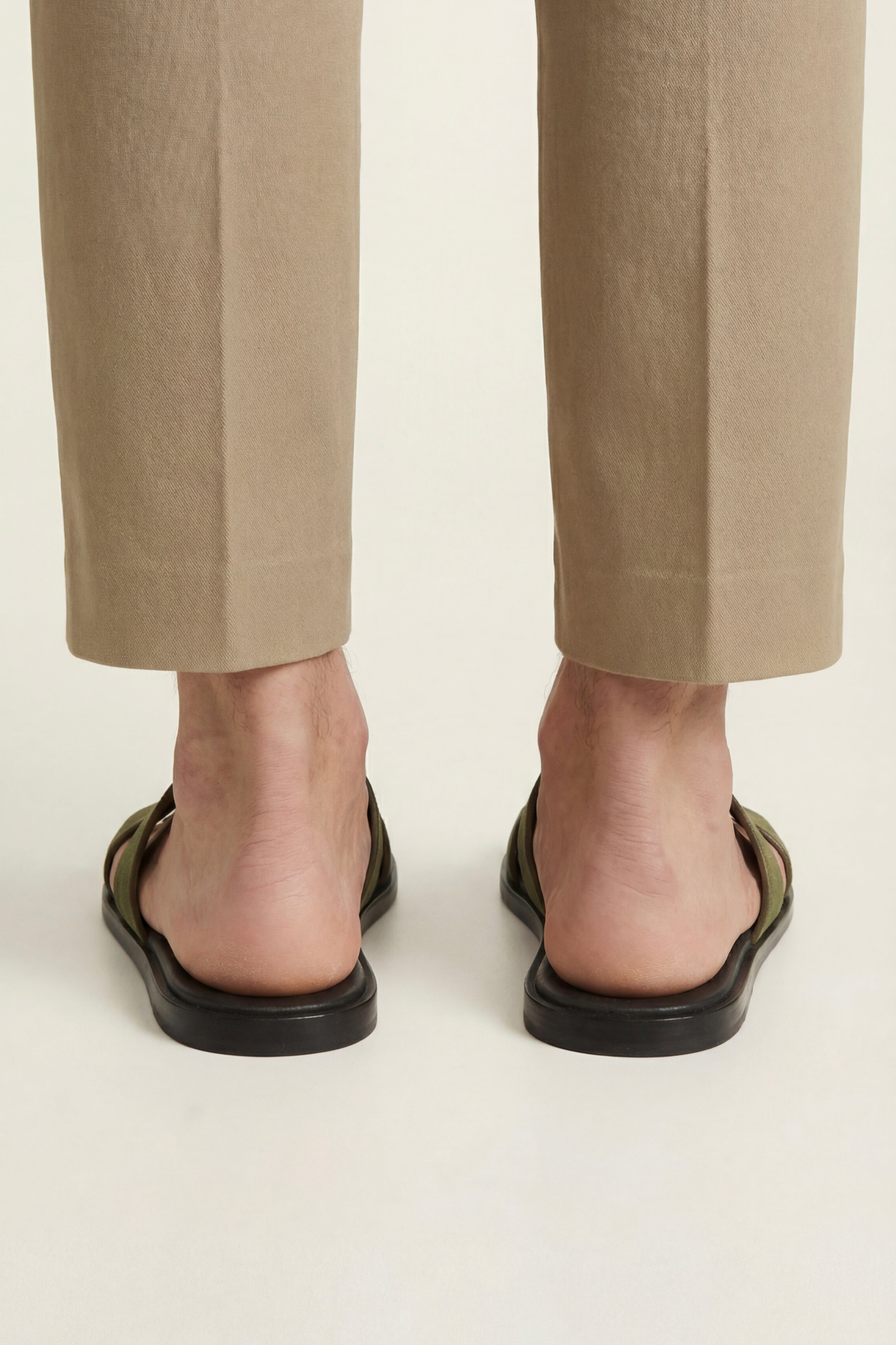 Matera Suede Sandal Olive