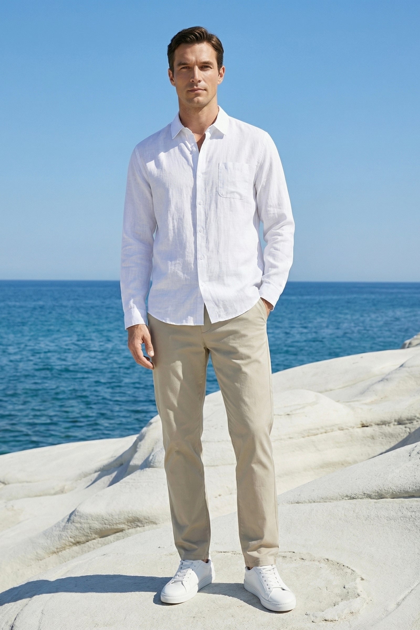 Torino Linen Shirt White