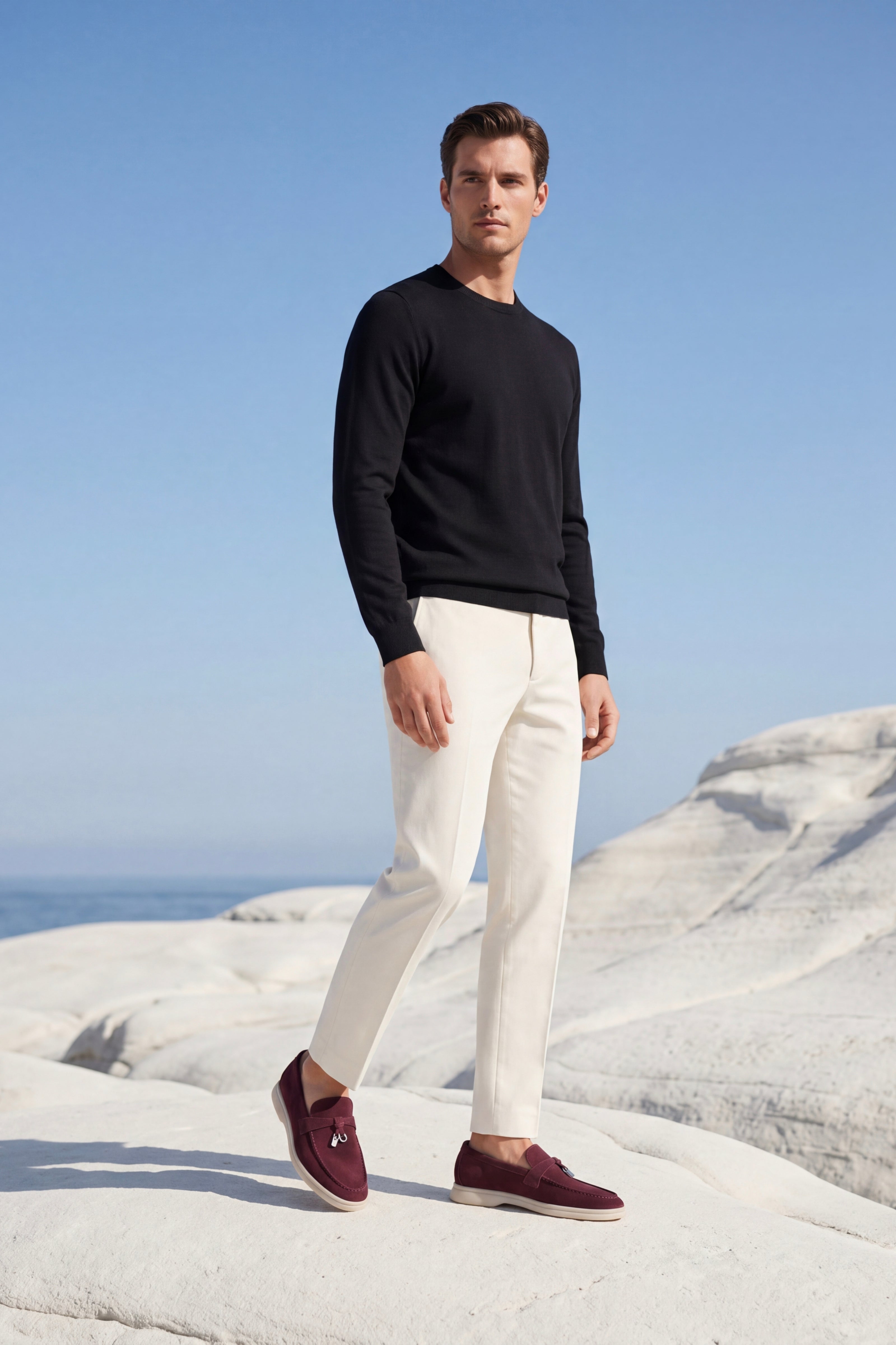 Velaro Buckle Loafer Burgundy Wine