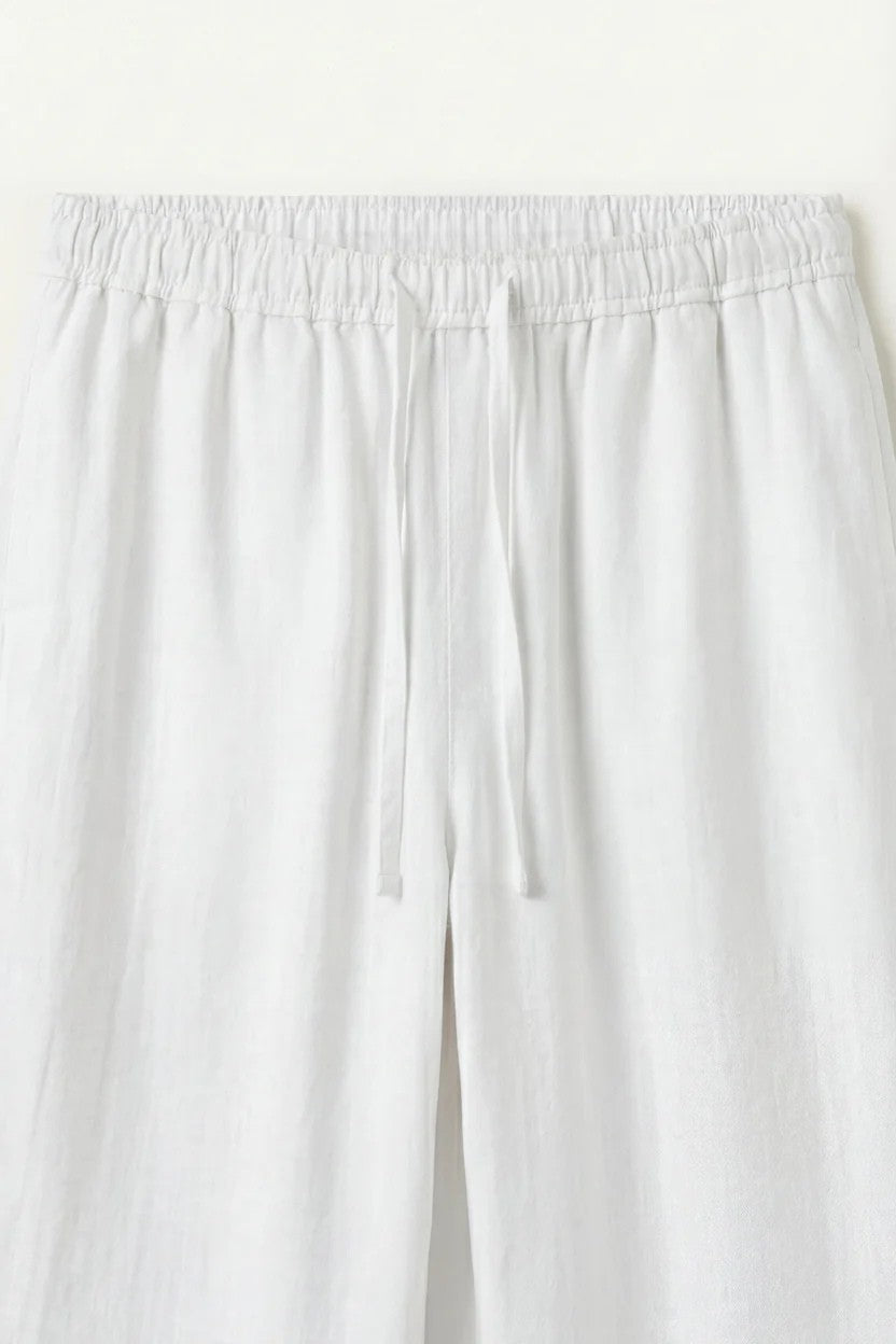Catania Linen Pantalon White