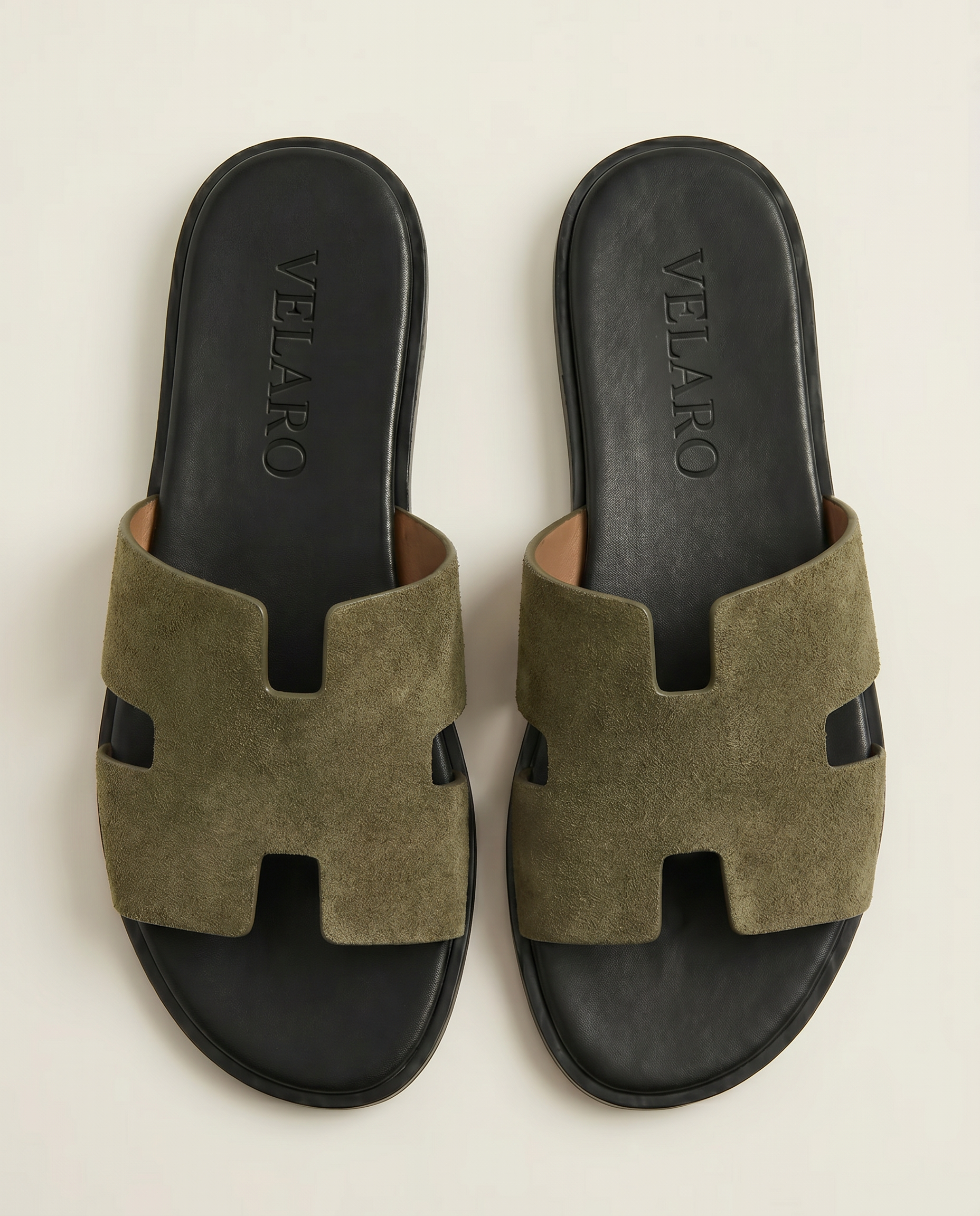 Matera Suede Sandal Olive
