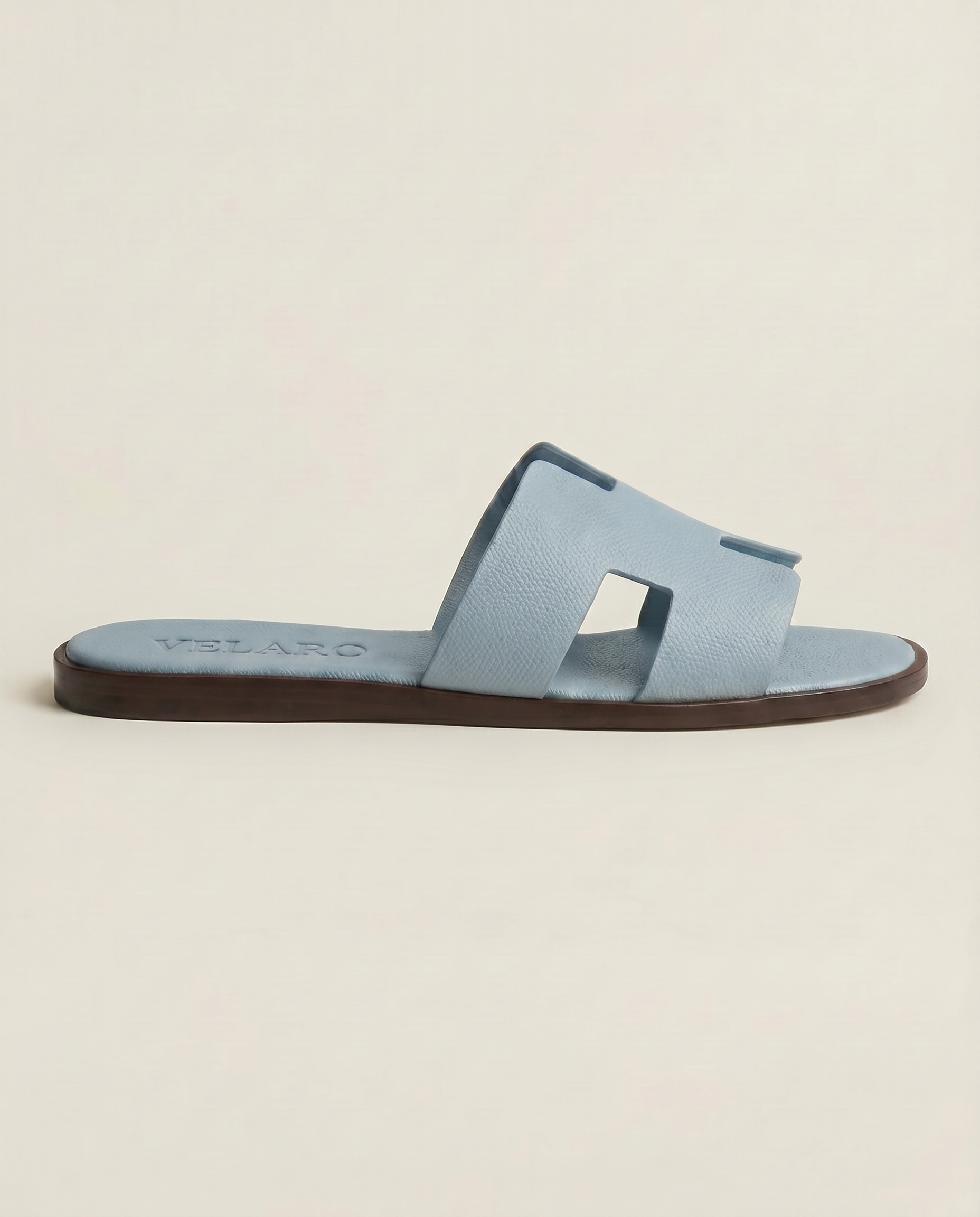 Arezzo Leather Sandal Light Blue