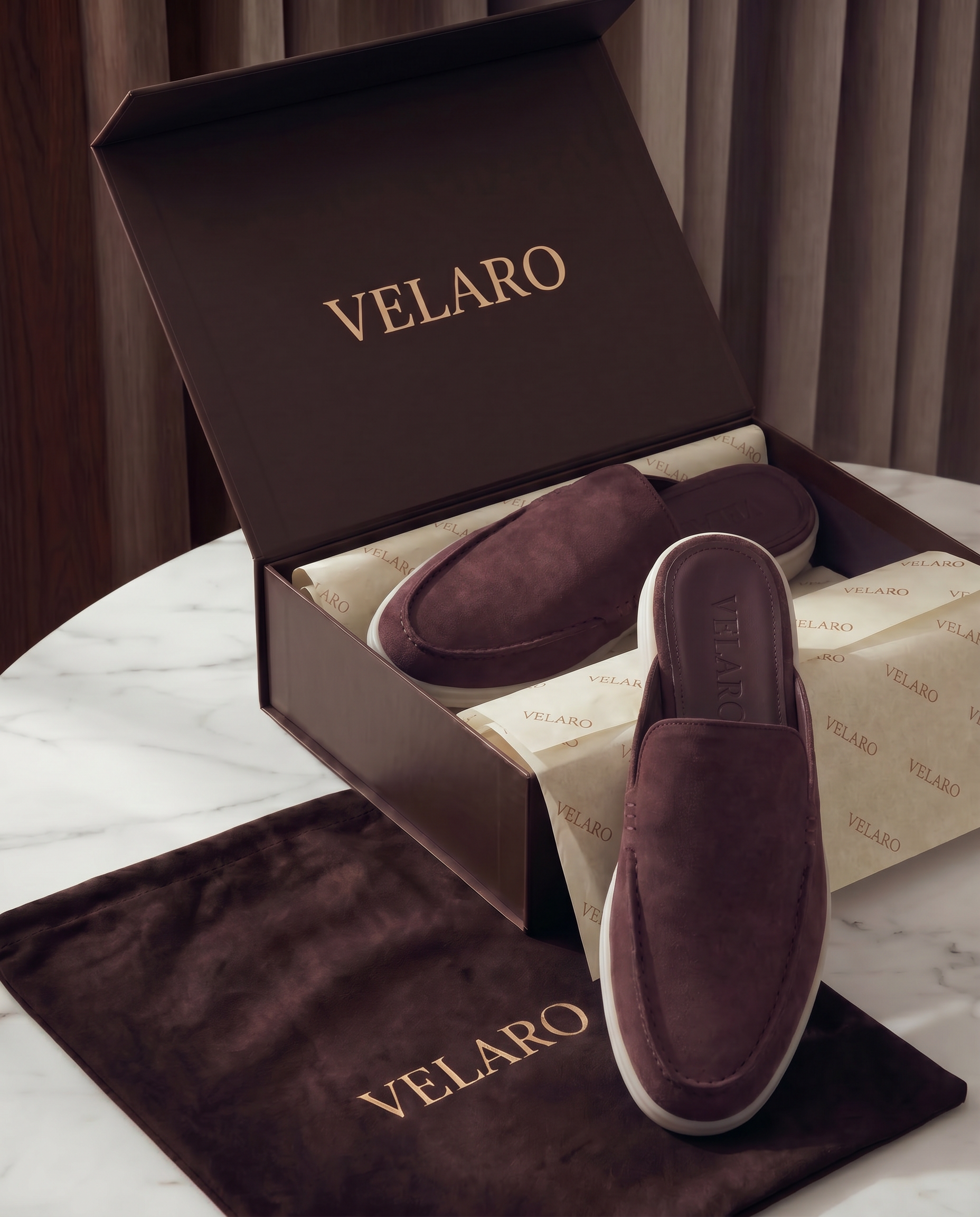 Velaro Mule Burgundy