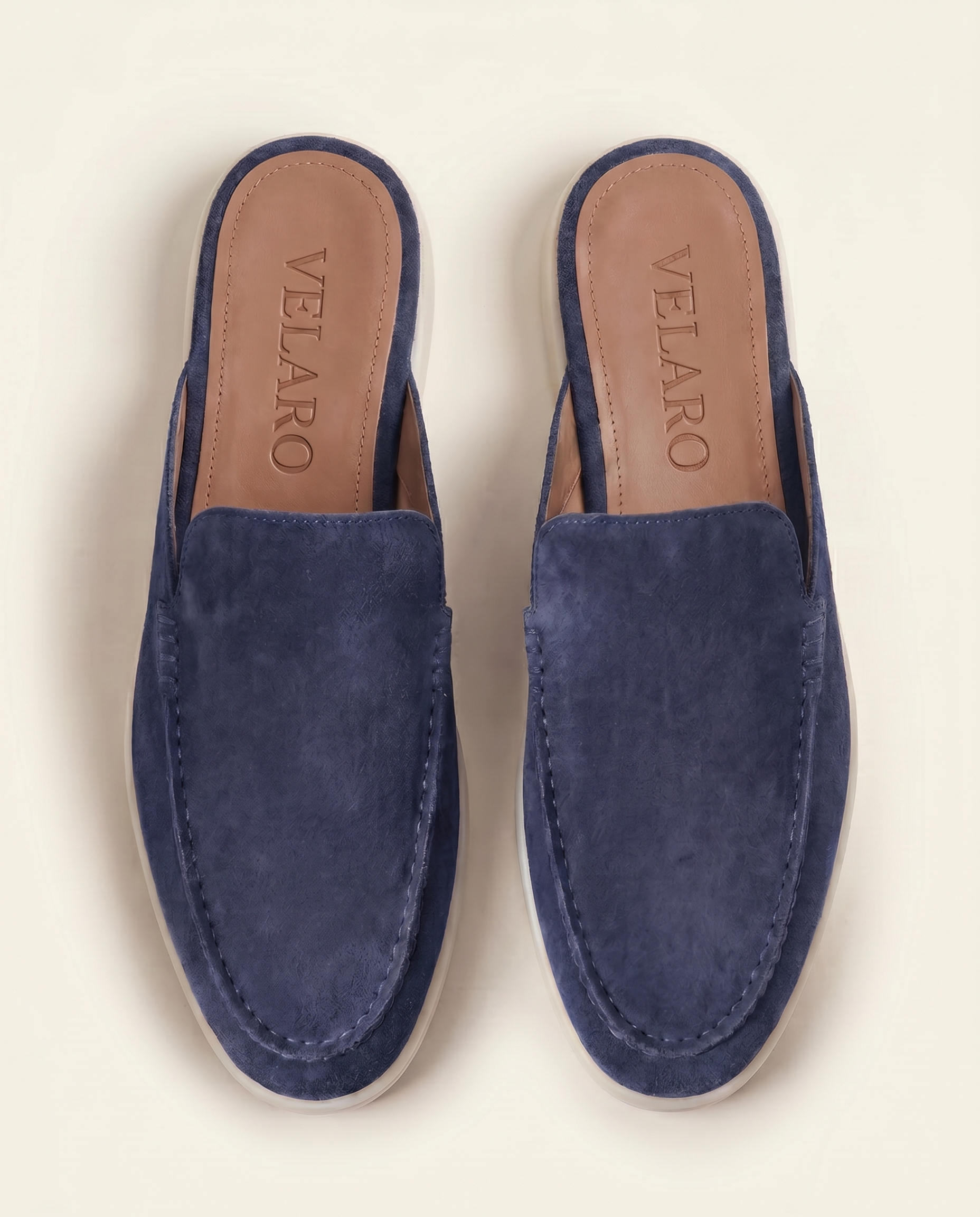 Yacht Suede Mule Navy Blue