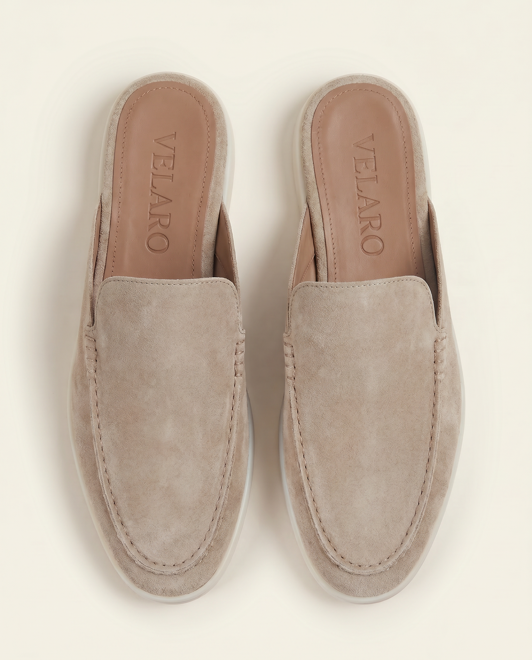 Yacht Suède Mule Light Gray
