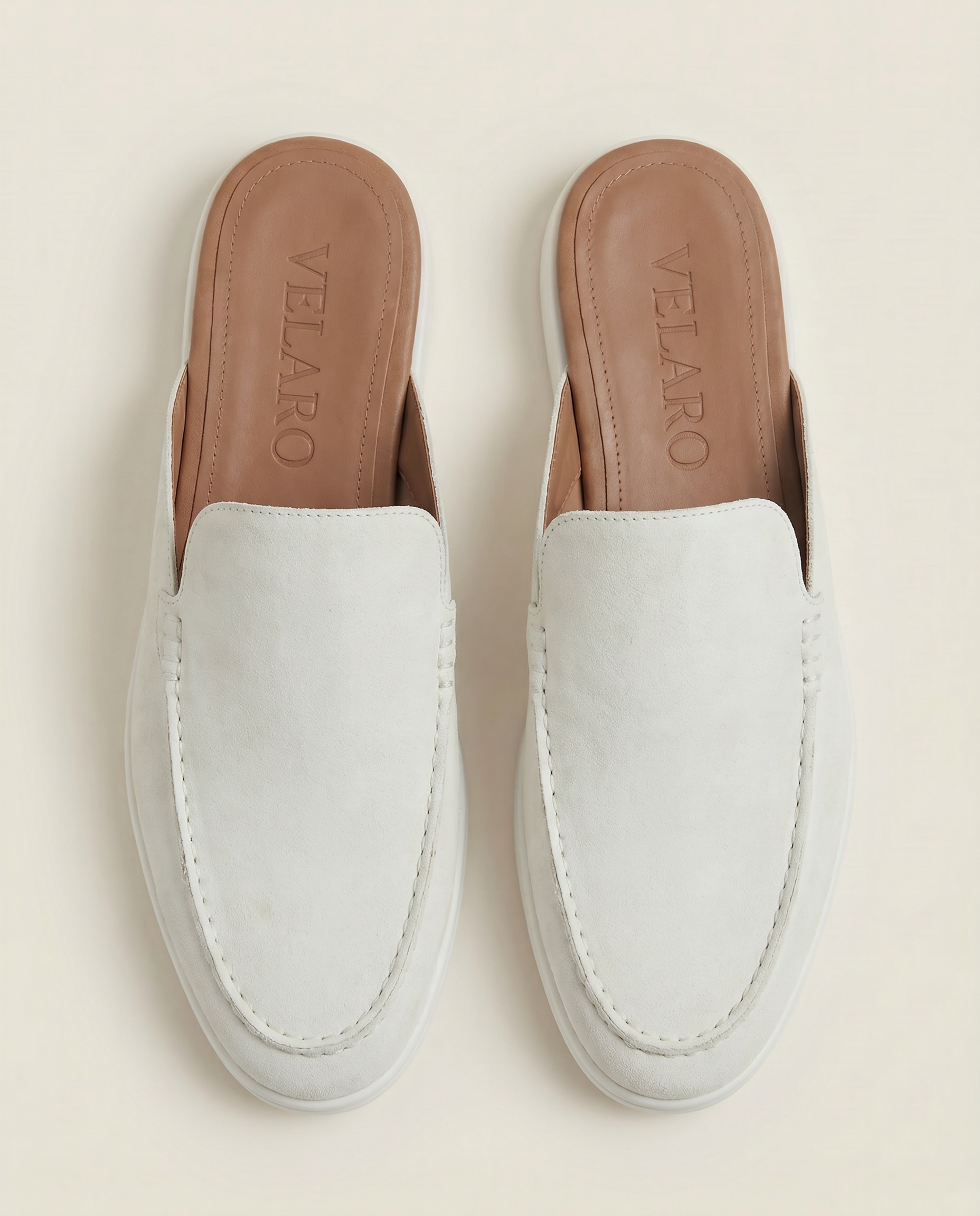 Yacht Suède Mule White