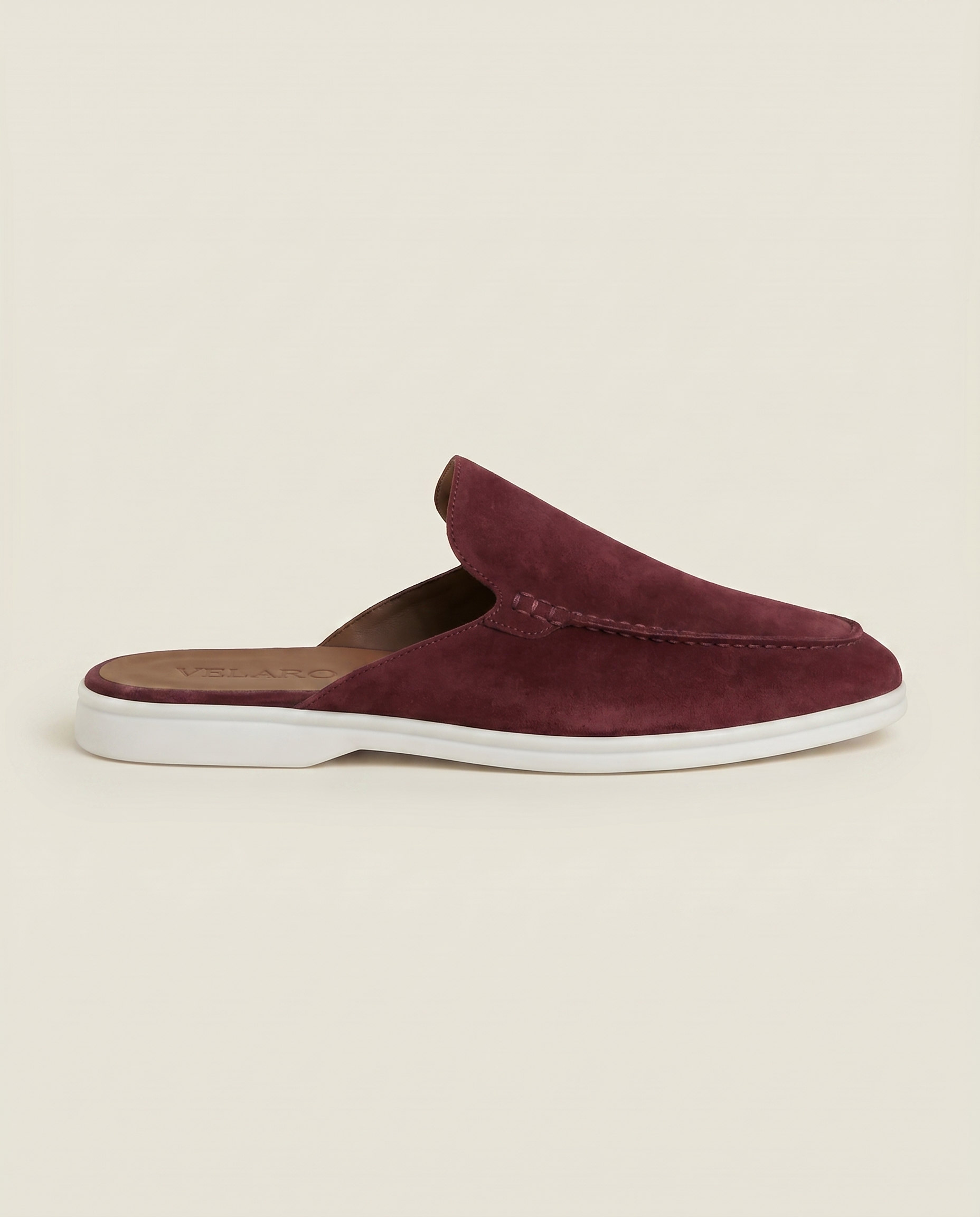 Yacht Suède Mule Burgundy
