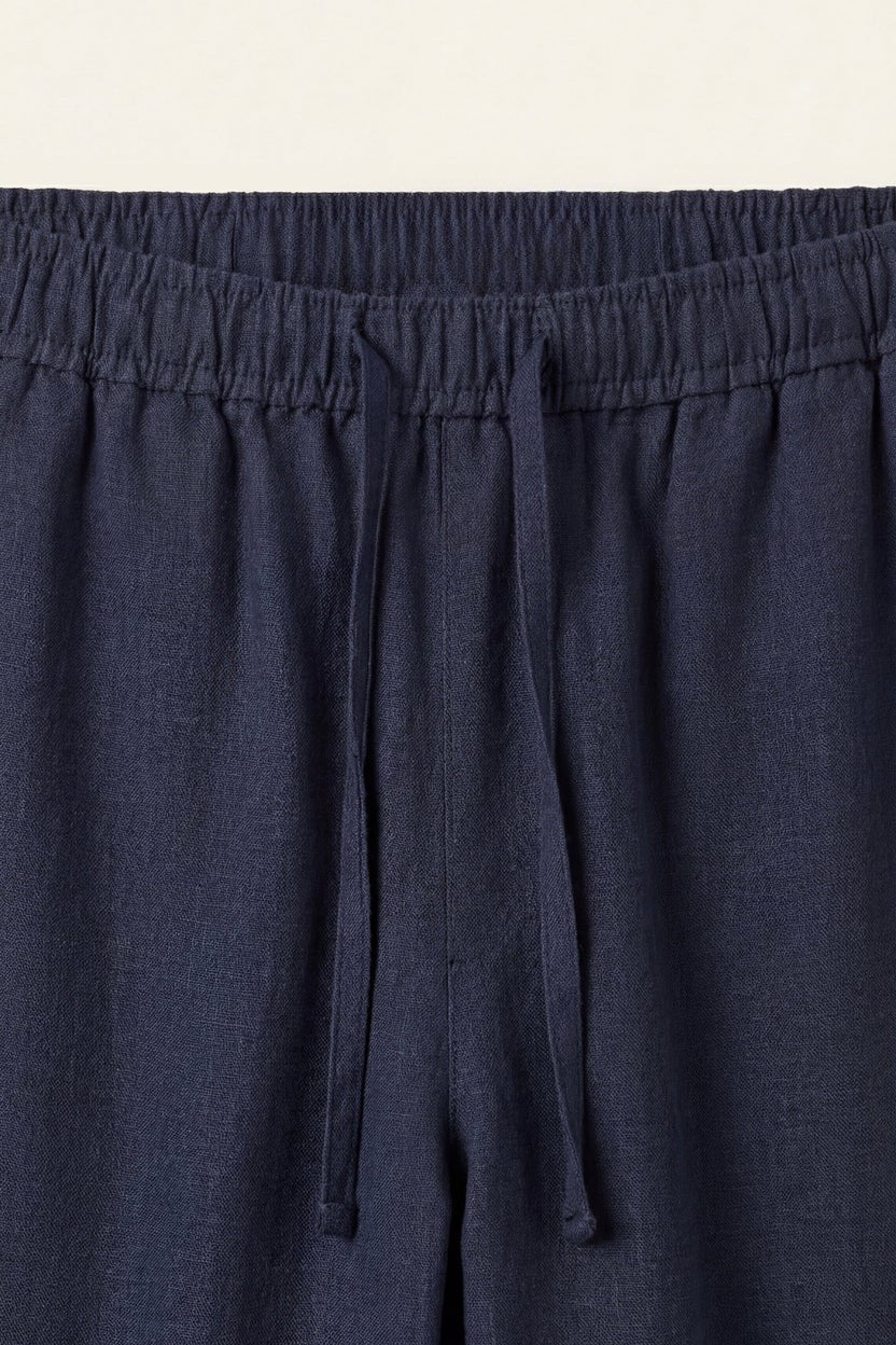 Catania Linen Pantalon Blue