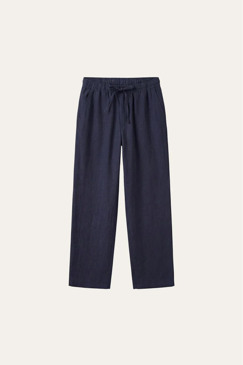 Catania Linen Pantalon Blue