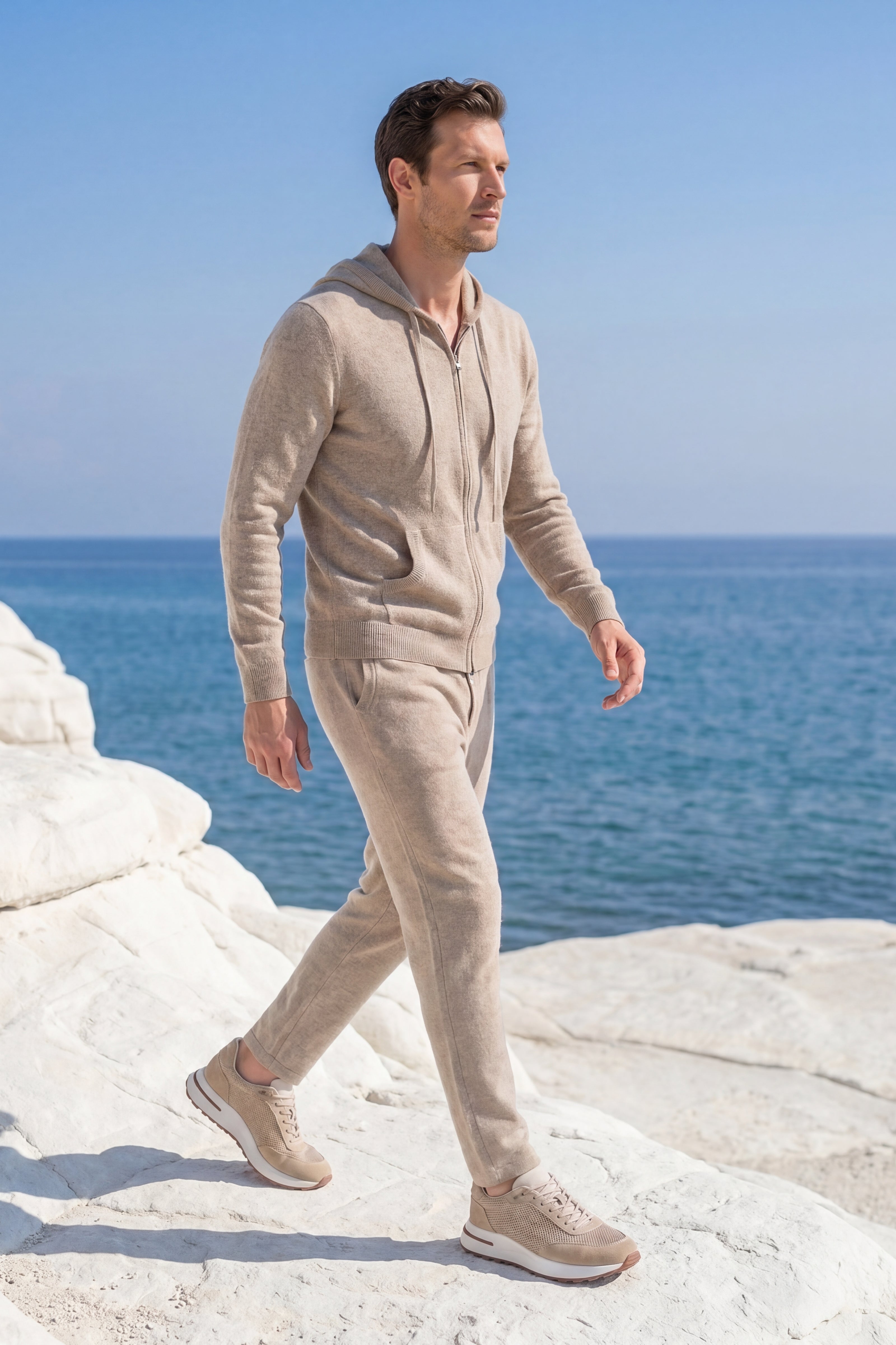 Rivaro Mesh Sneaker Taupe