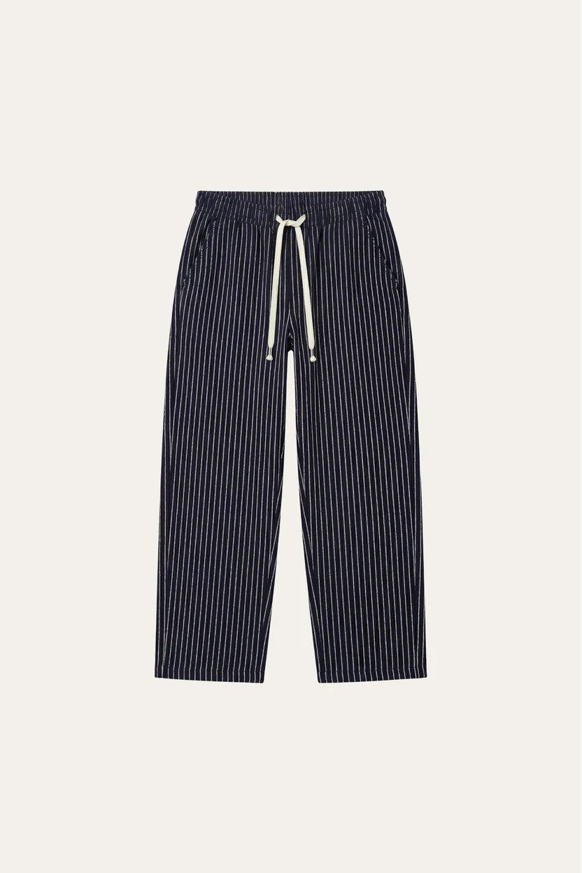 Siena Linen Trousers Navy Stripe