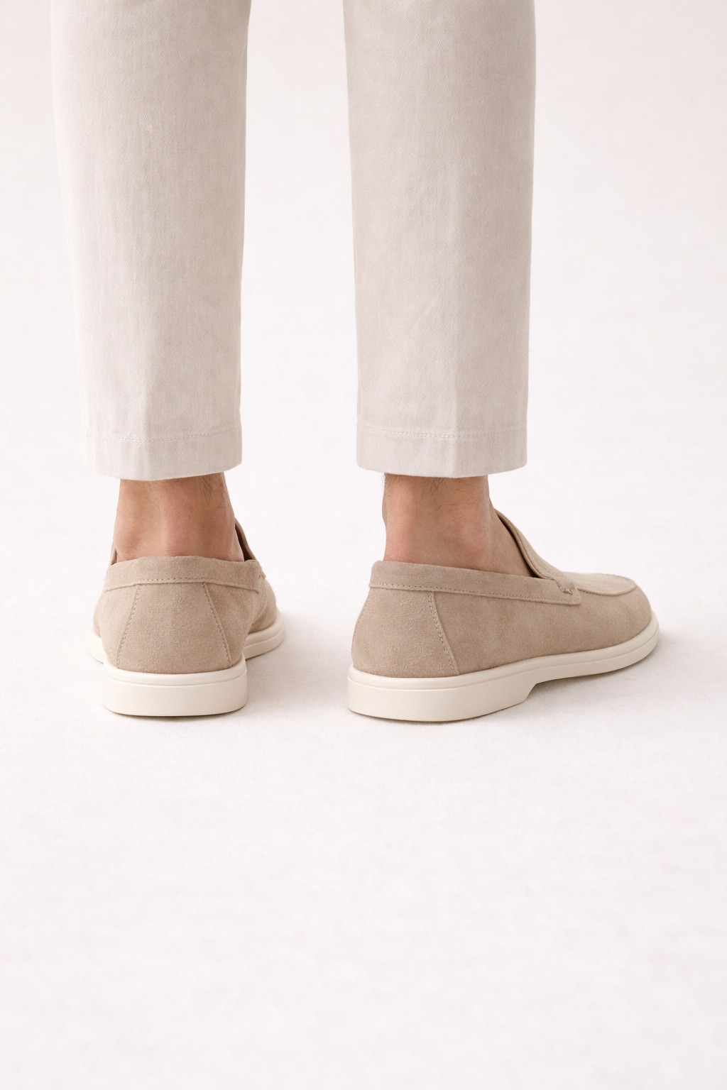 Velaro Suede Loafers Beige