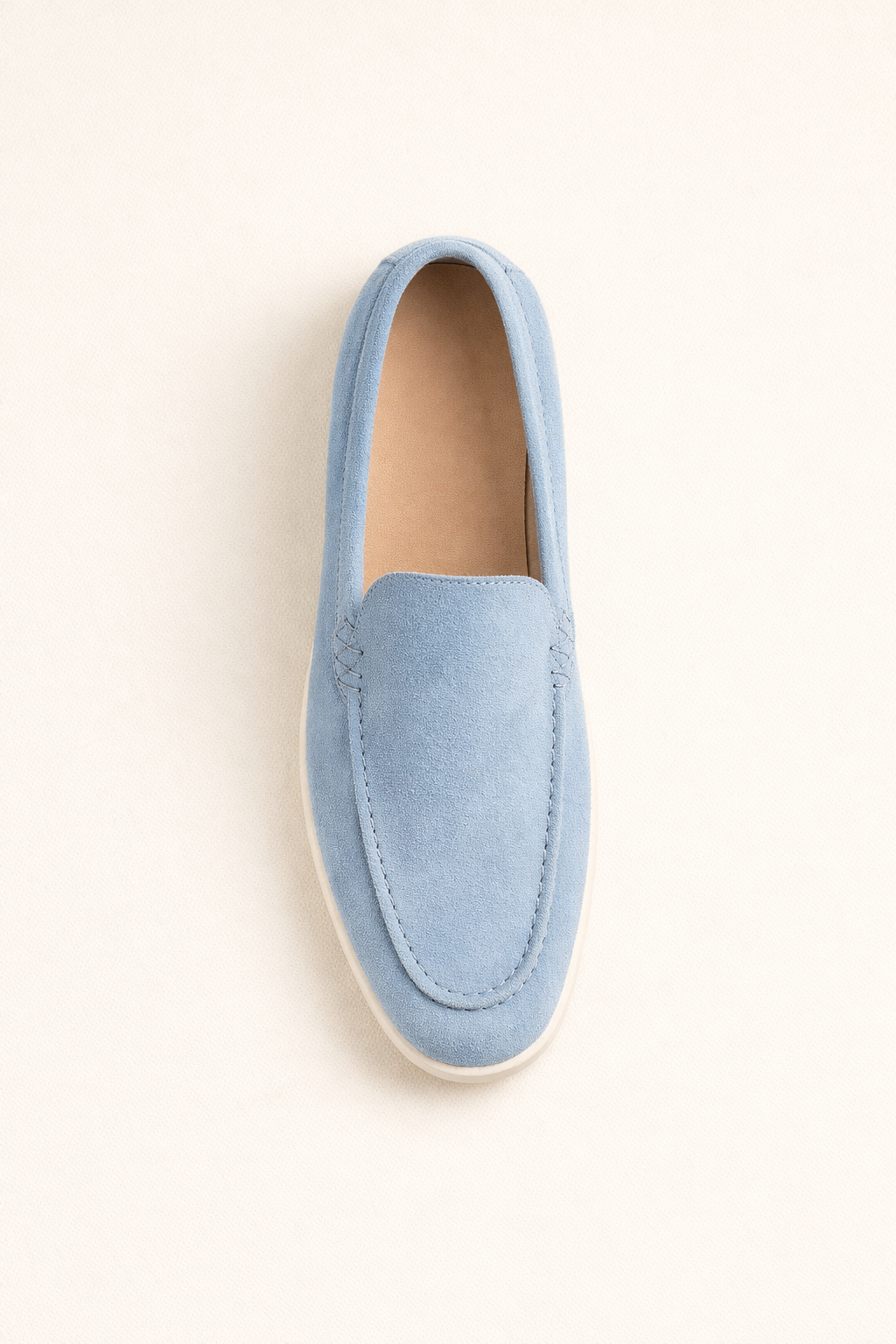 Velaro Suede Loafers Light Blue