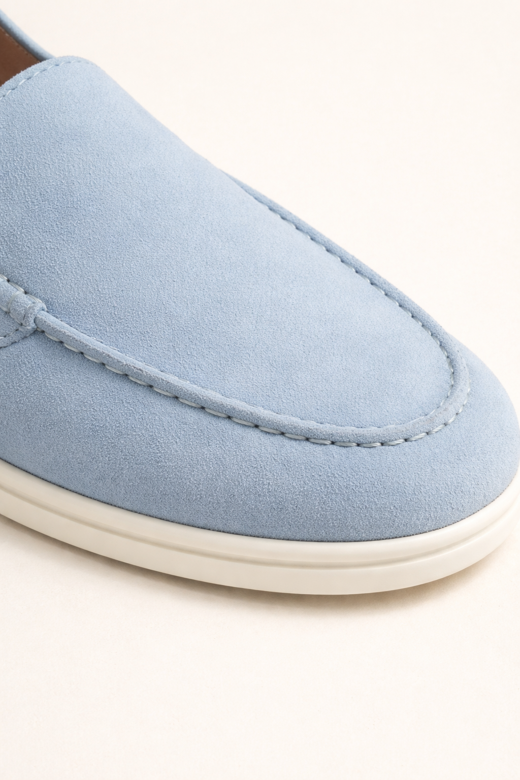 Velaro Suede Loafers Light Blue