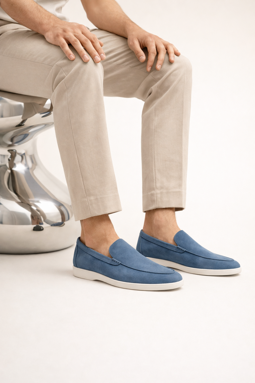 Velaro Suede Loafers Ocean Teal