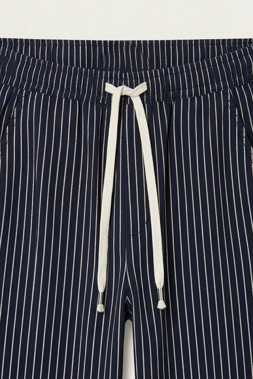 Siena Linen Trousers Navy Stripe
