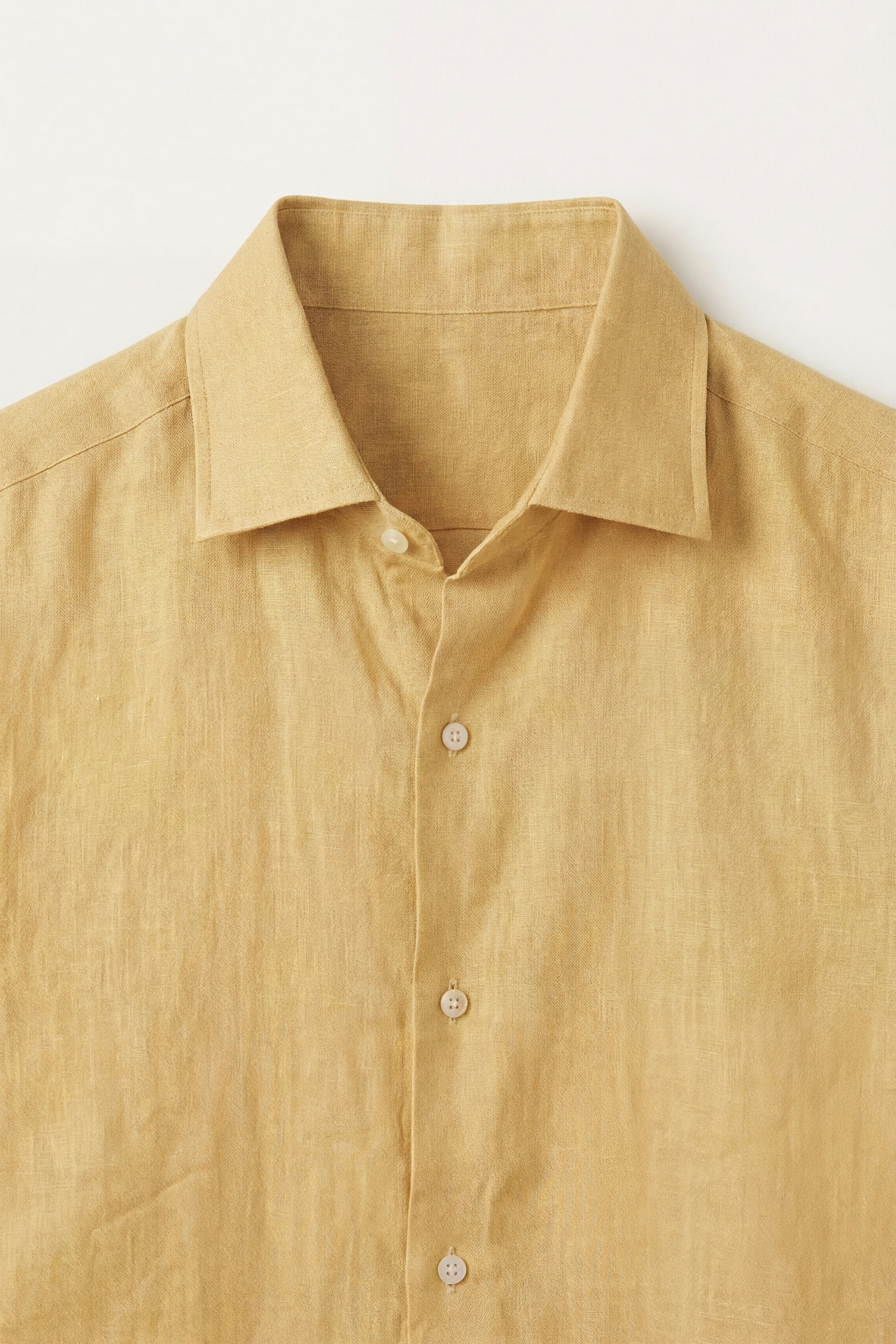 Silano Linen Shirt Yellow