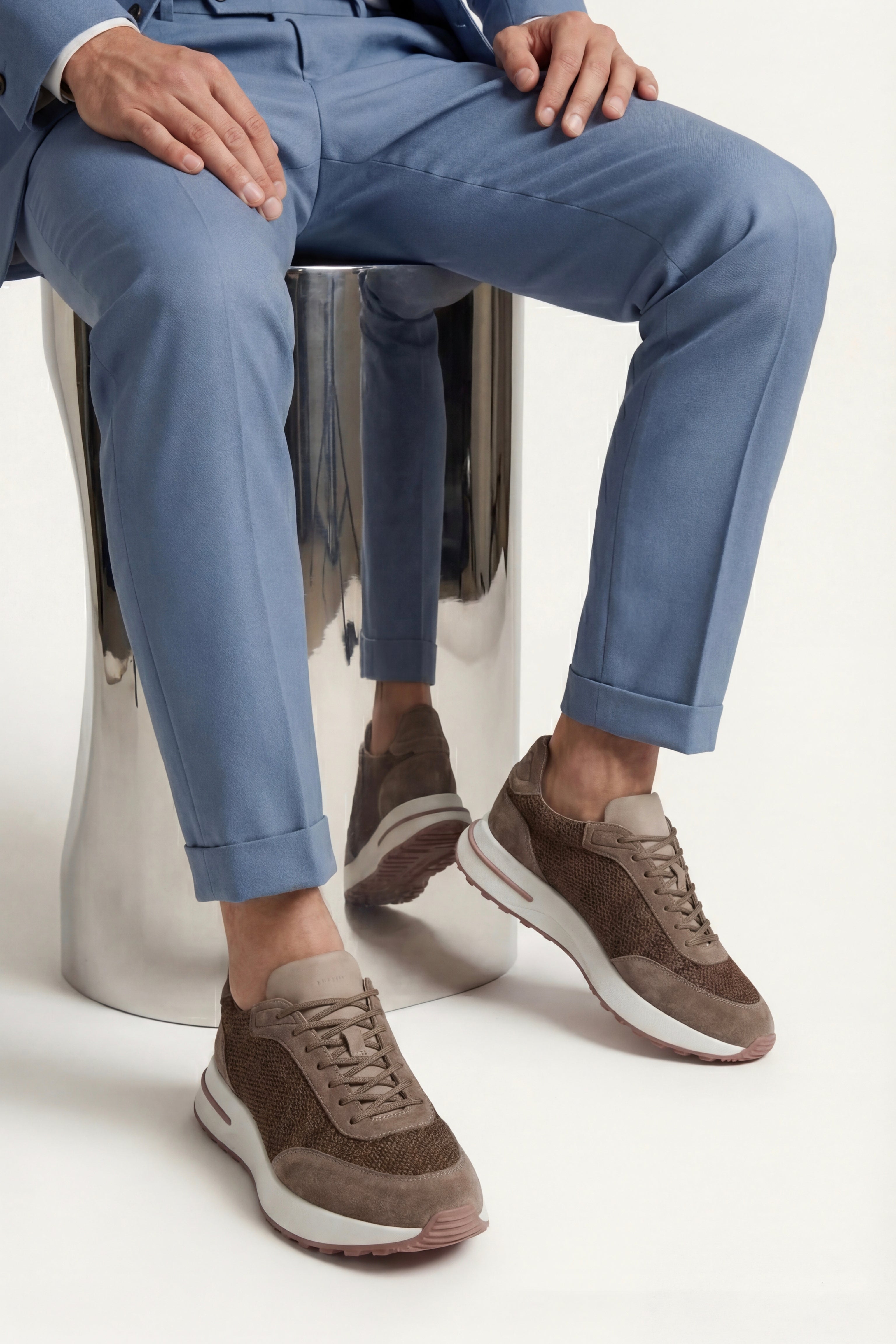 Rivaro Mesh Sneaker Dark Brown