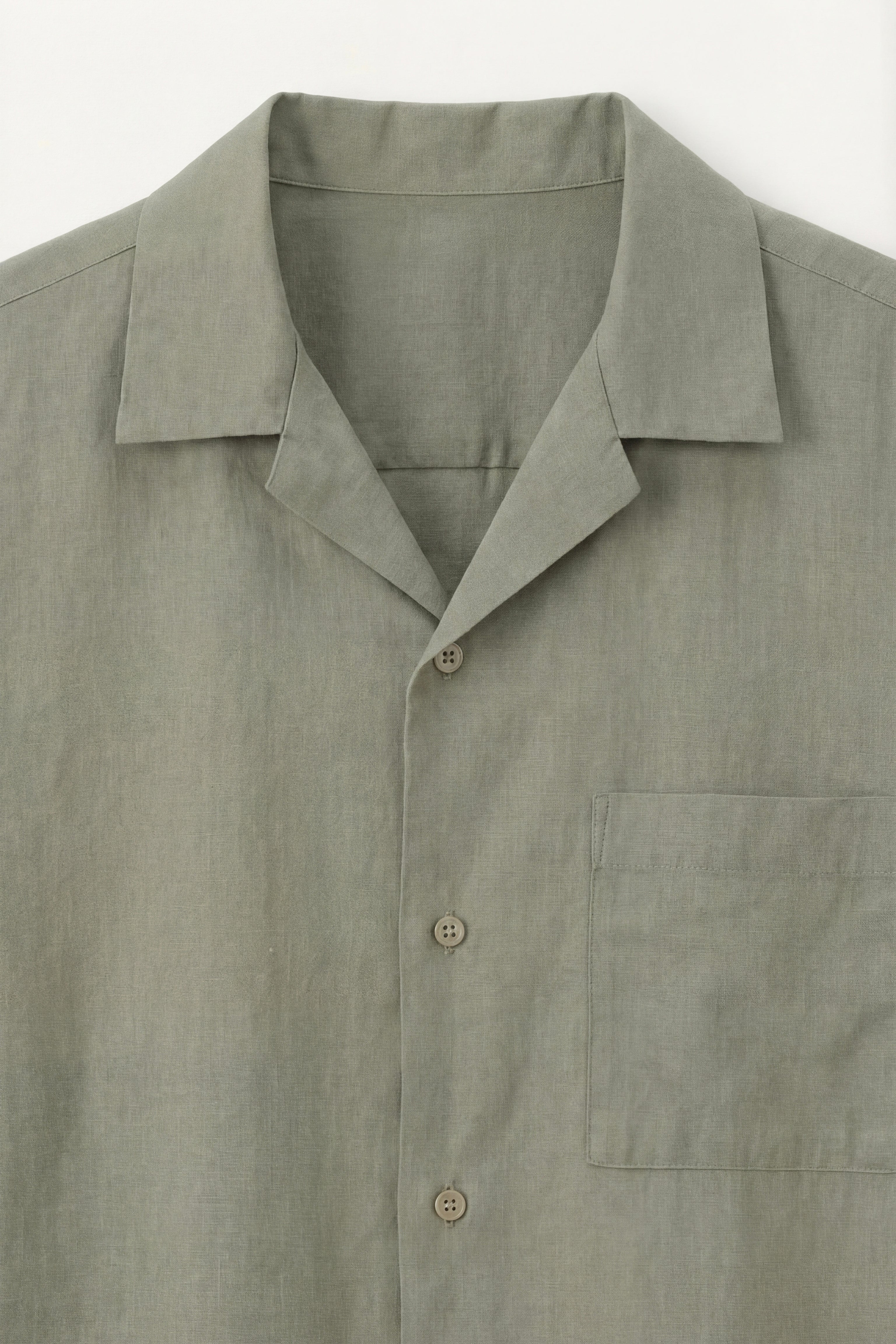 Ancona Linen Cotton Shirt Sage