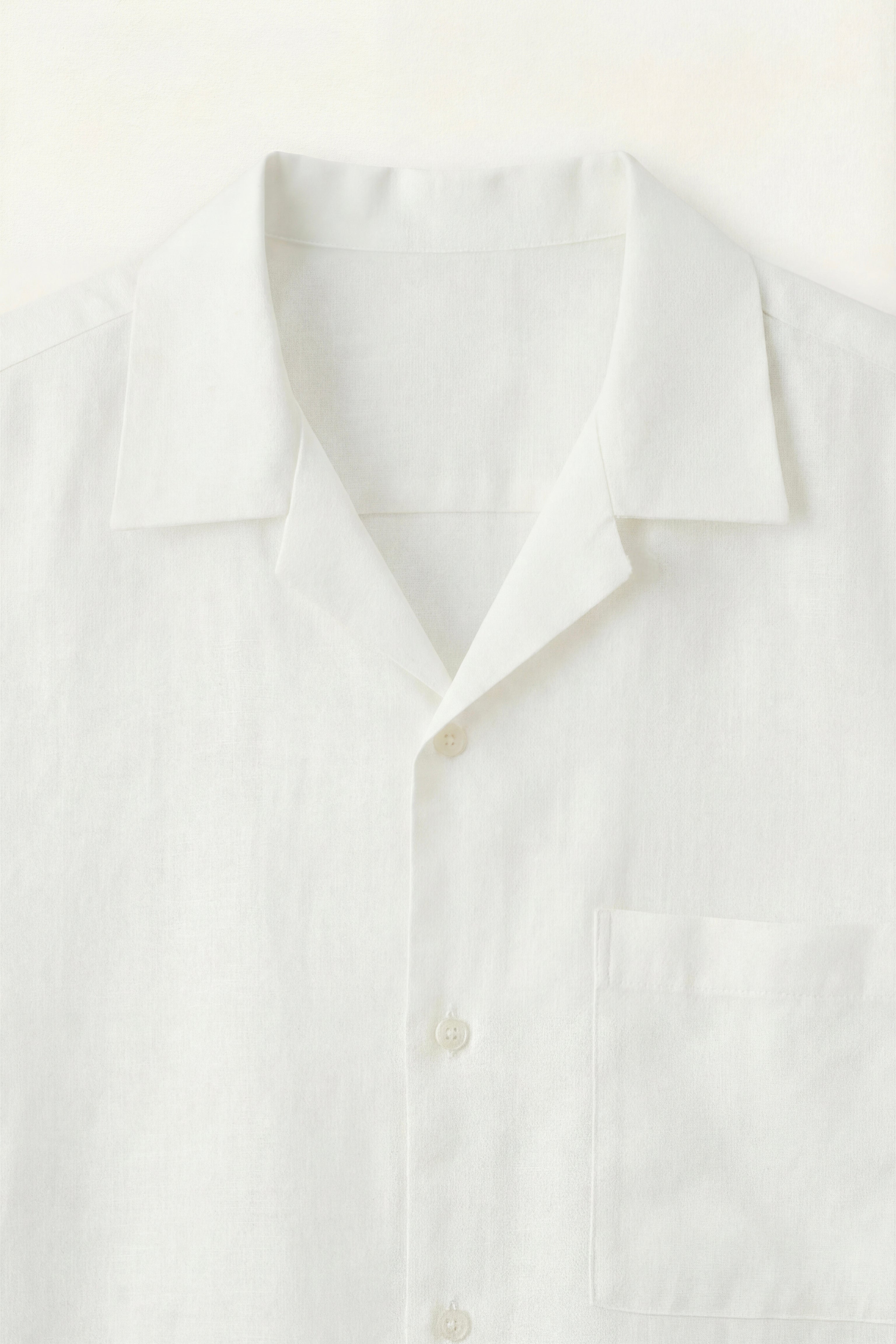 Ancona Linen Cotton Shirt White