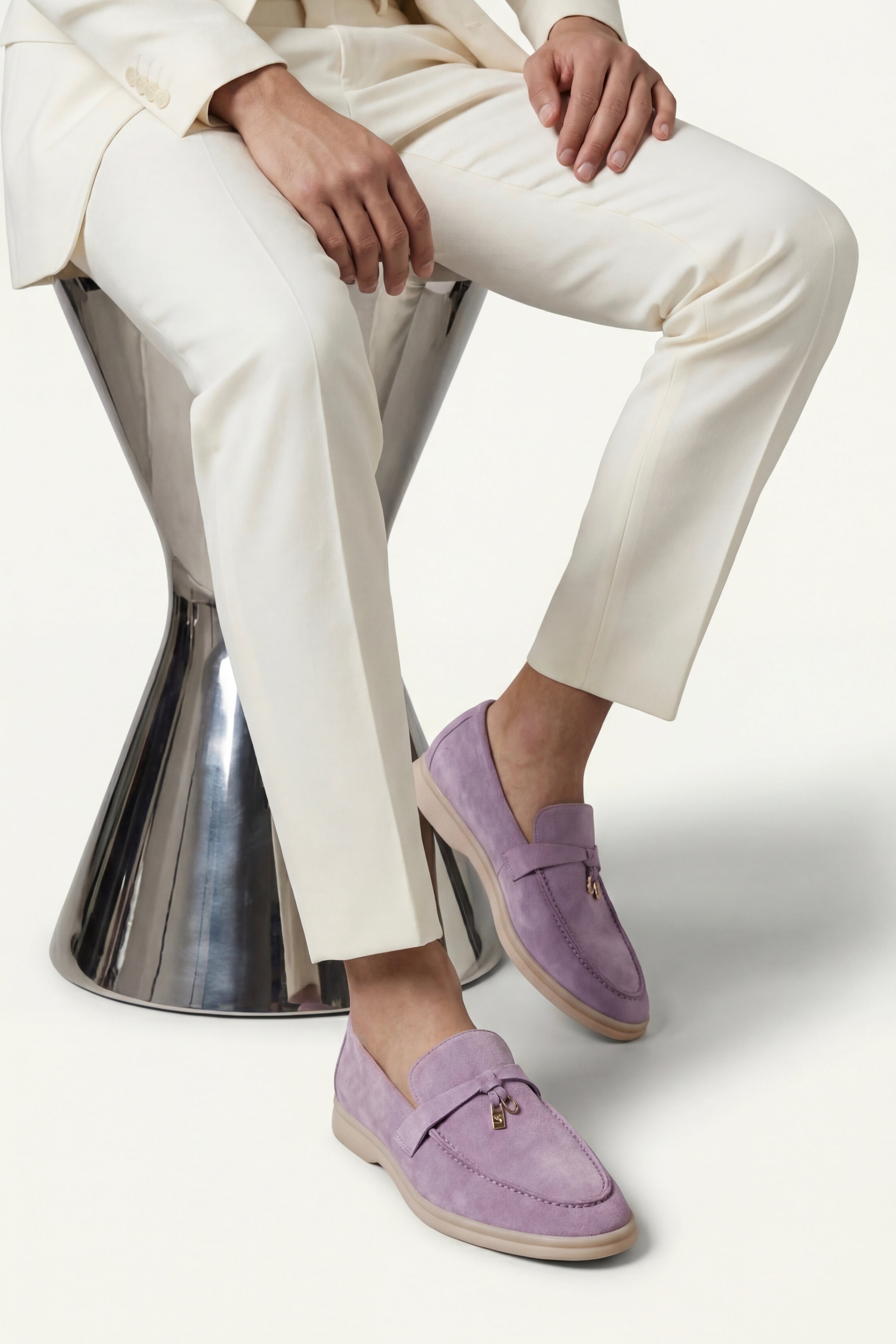 Velaro Buckle Loafer Lilac