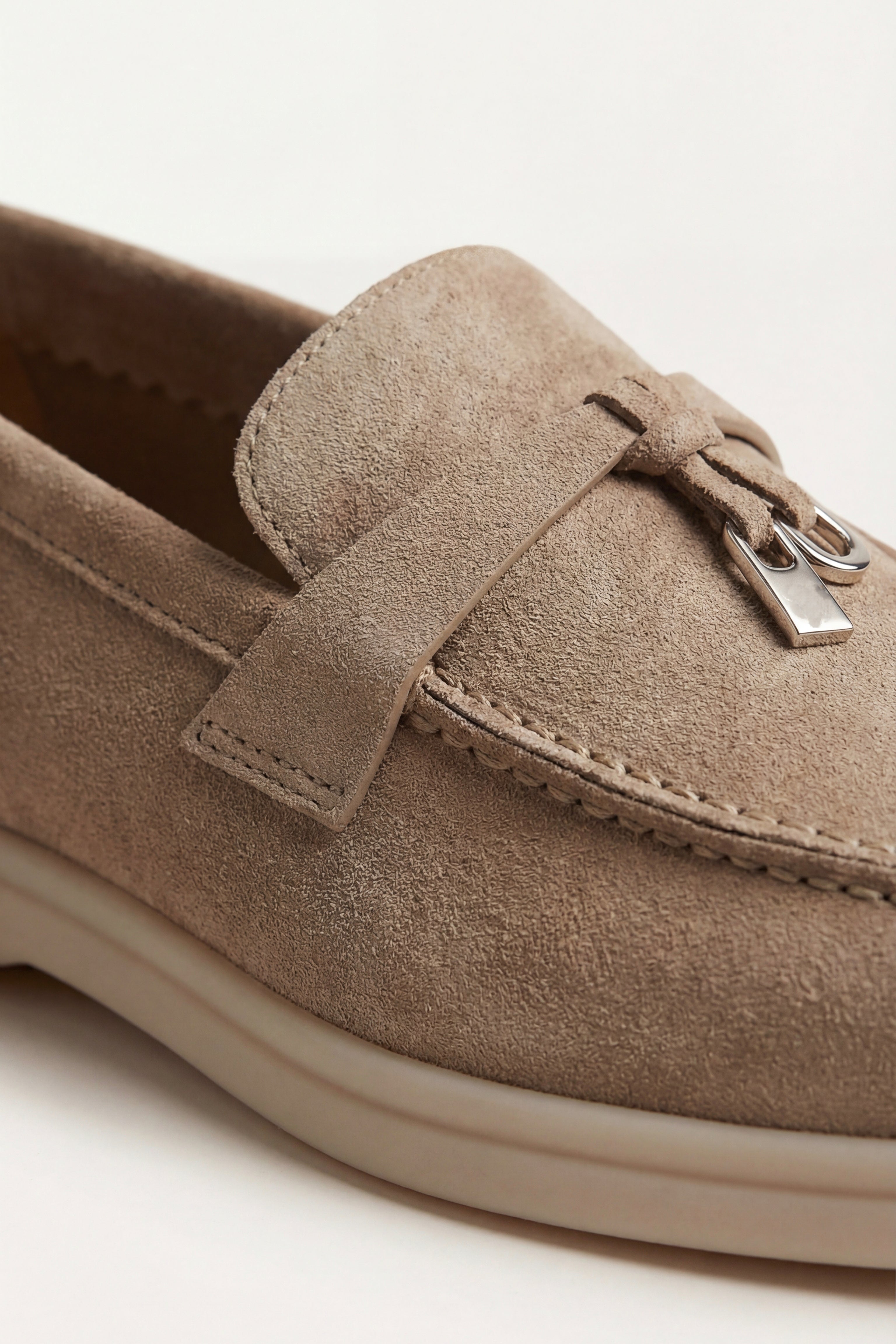 Velaro Buckle Loafer Taupe Brown