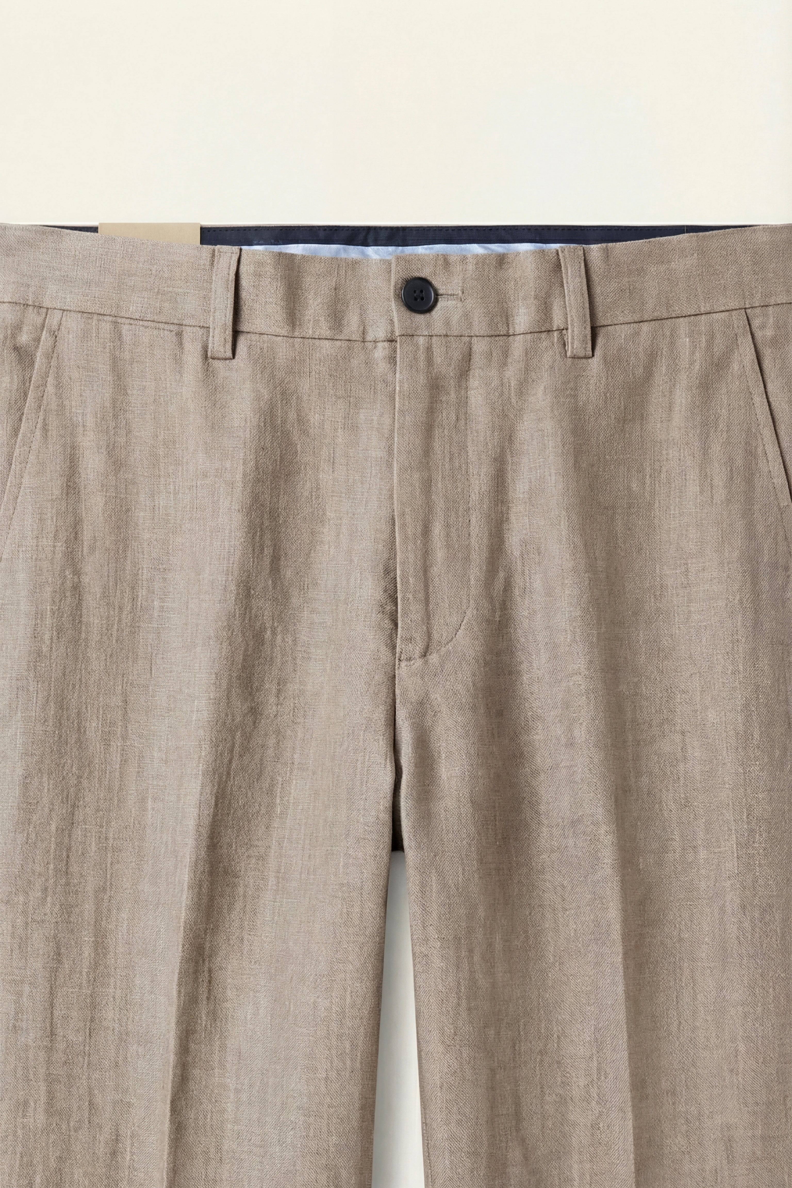 Cortona Linen Straight Trousers Sand