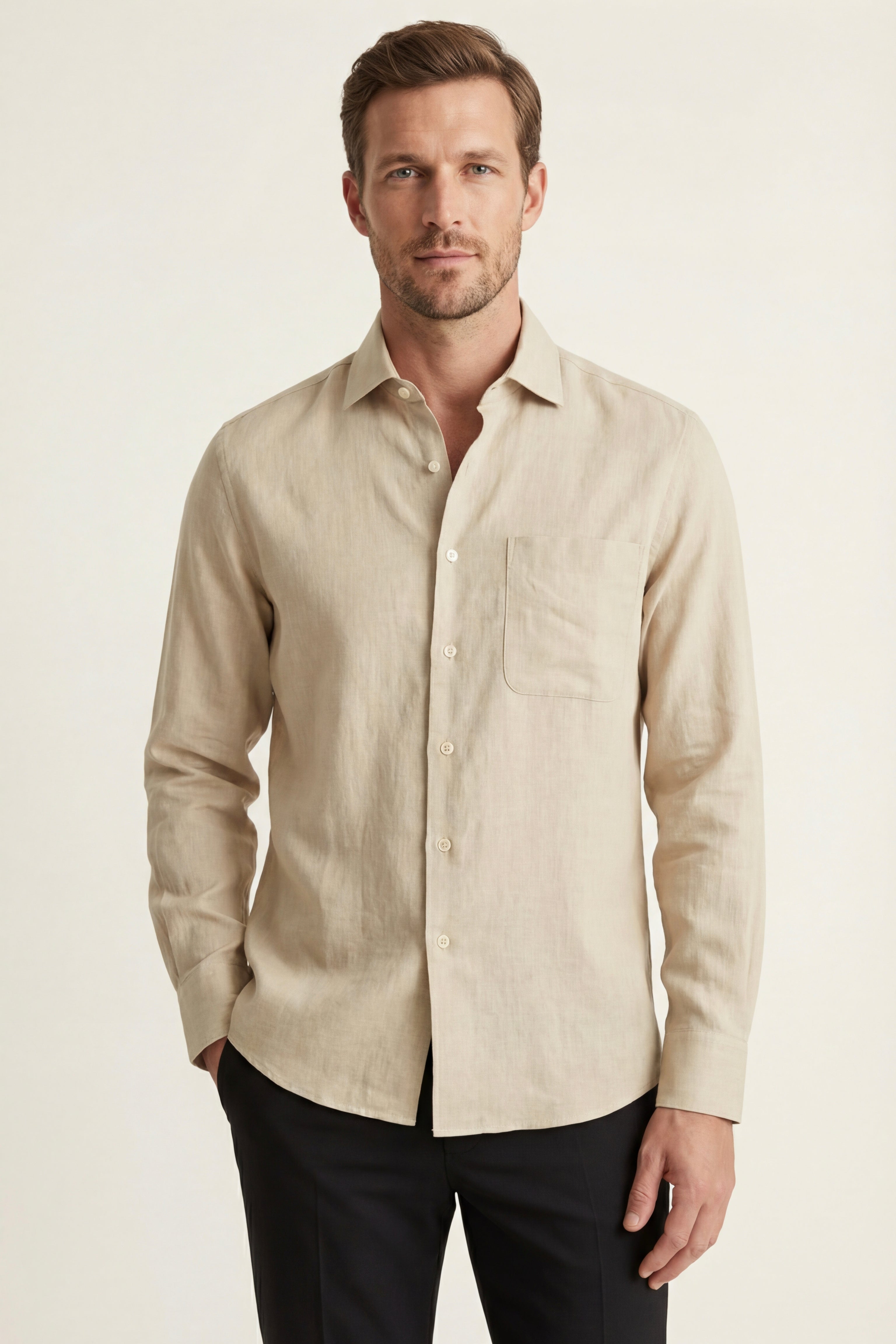 Positano Linen Shirt Sand