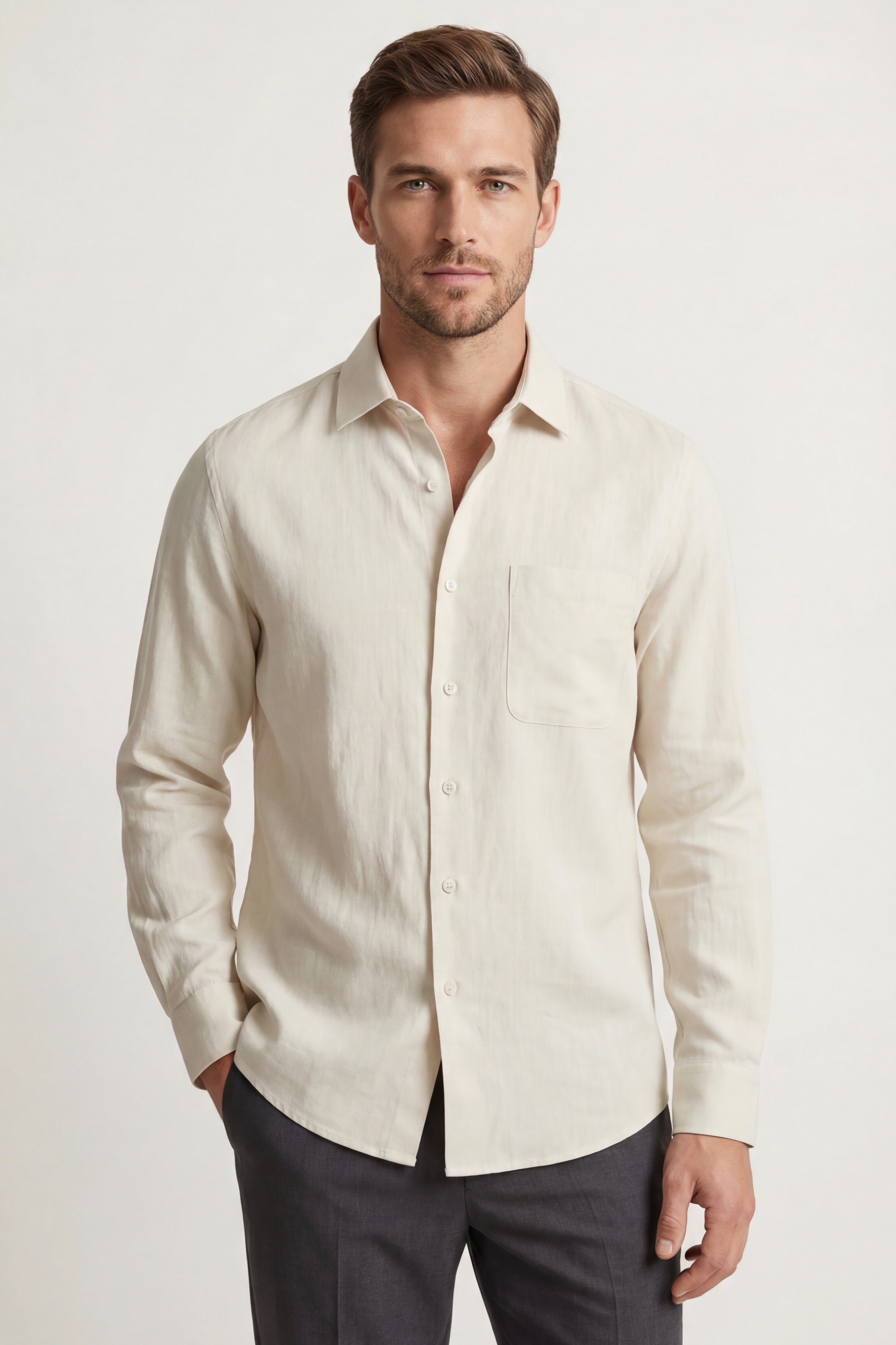 Positano Linen Shirt Cream