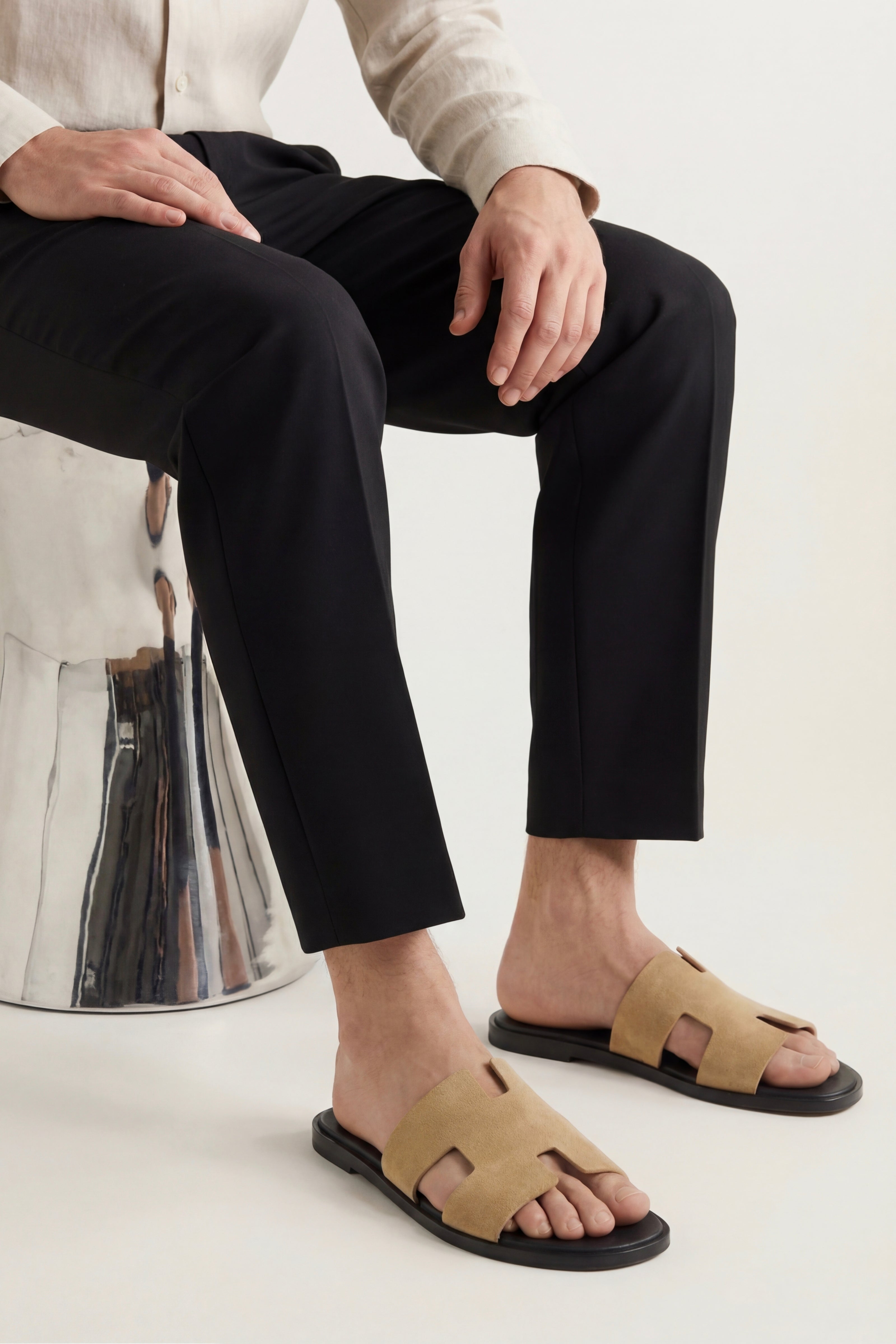 Matera Suede Sandal Sand