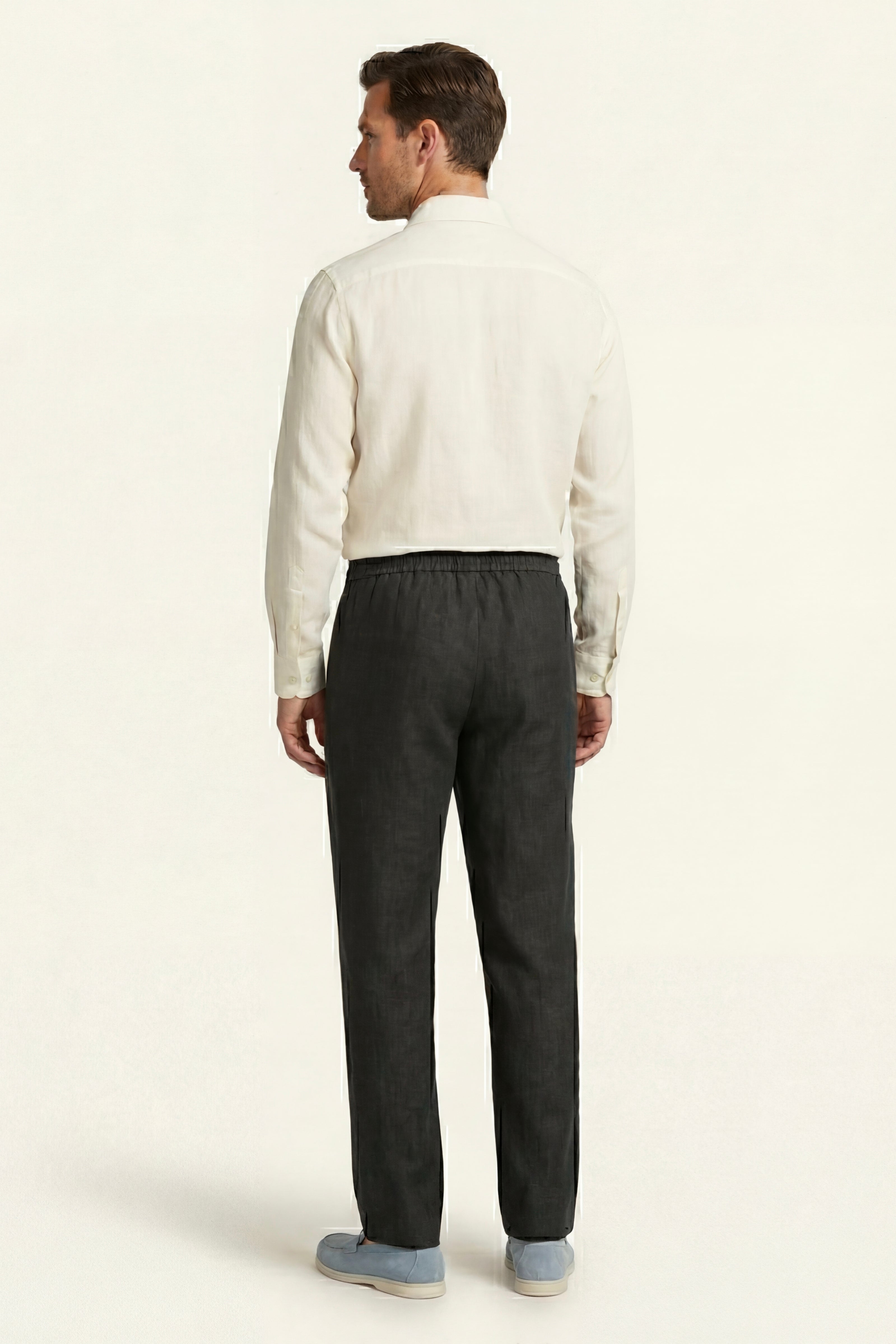 Catania Linen Pantalon Black