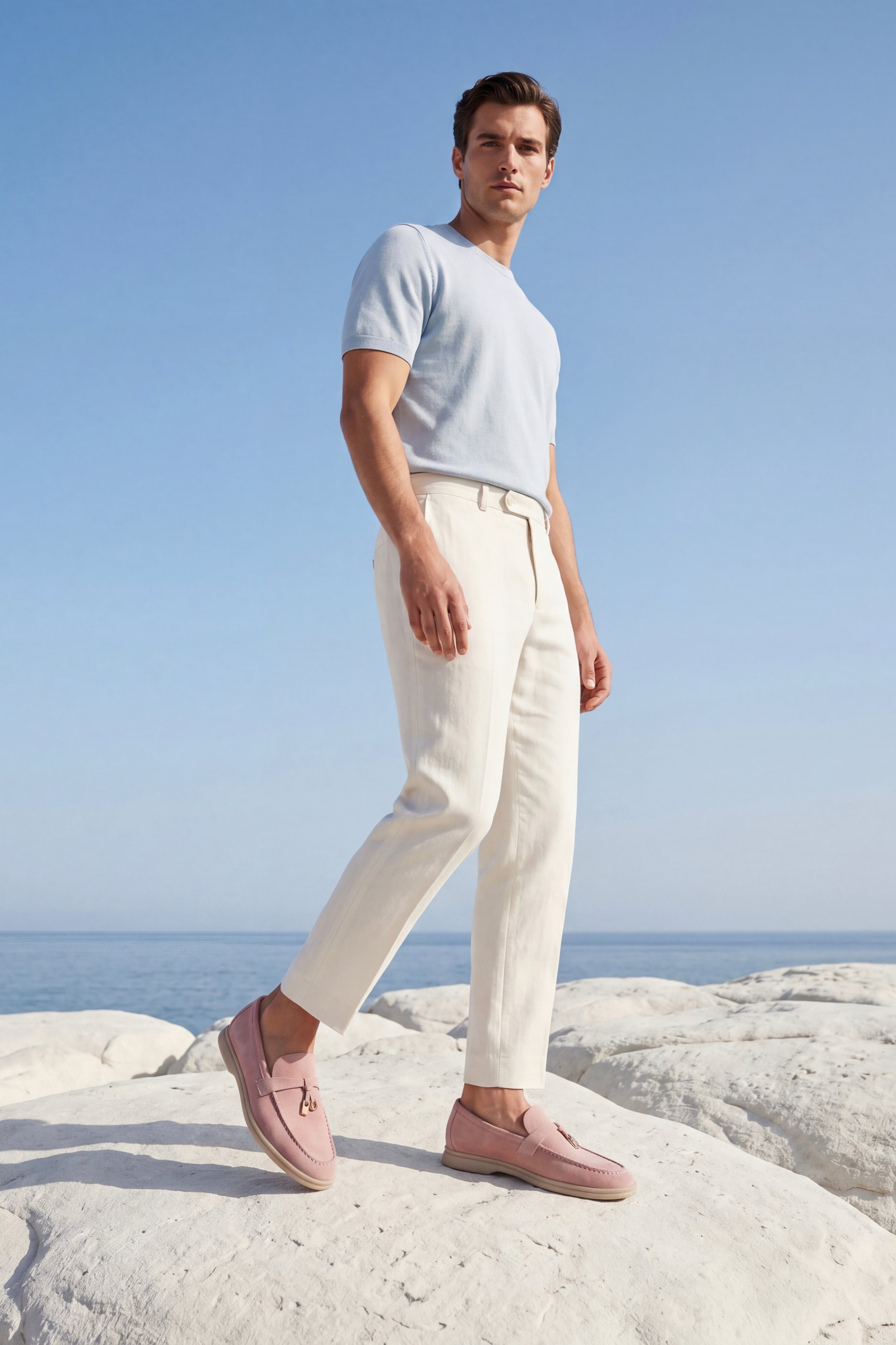 Velaro Buckle Loafer Blush Rose