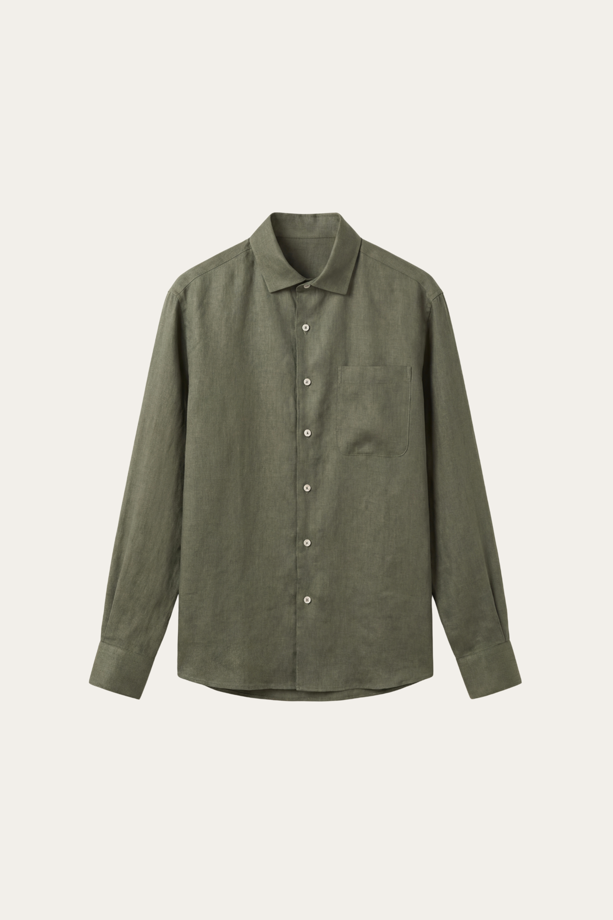Positano Linen Shirt Olive