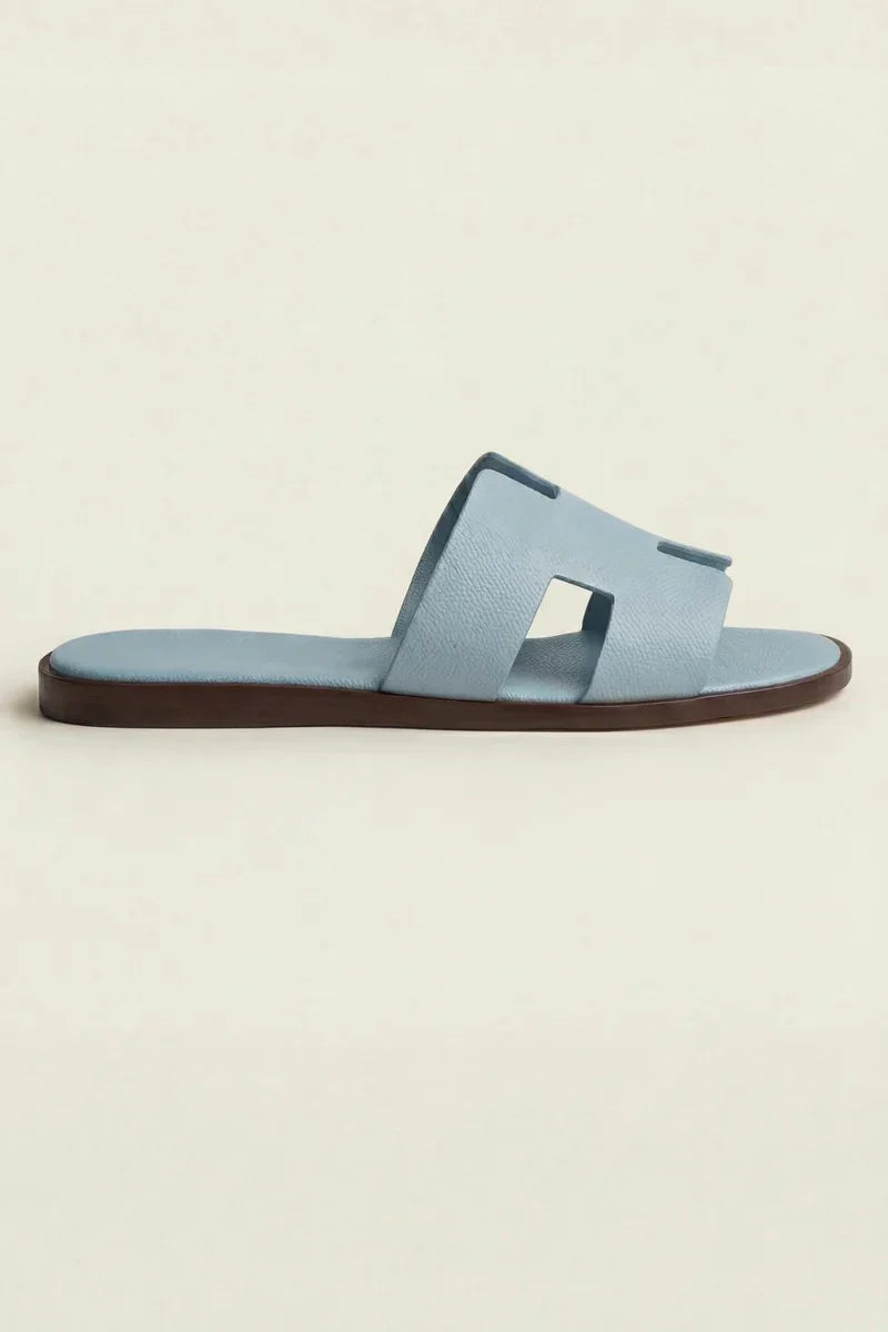Arezzo Leather Sandal Beige & Tan
