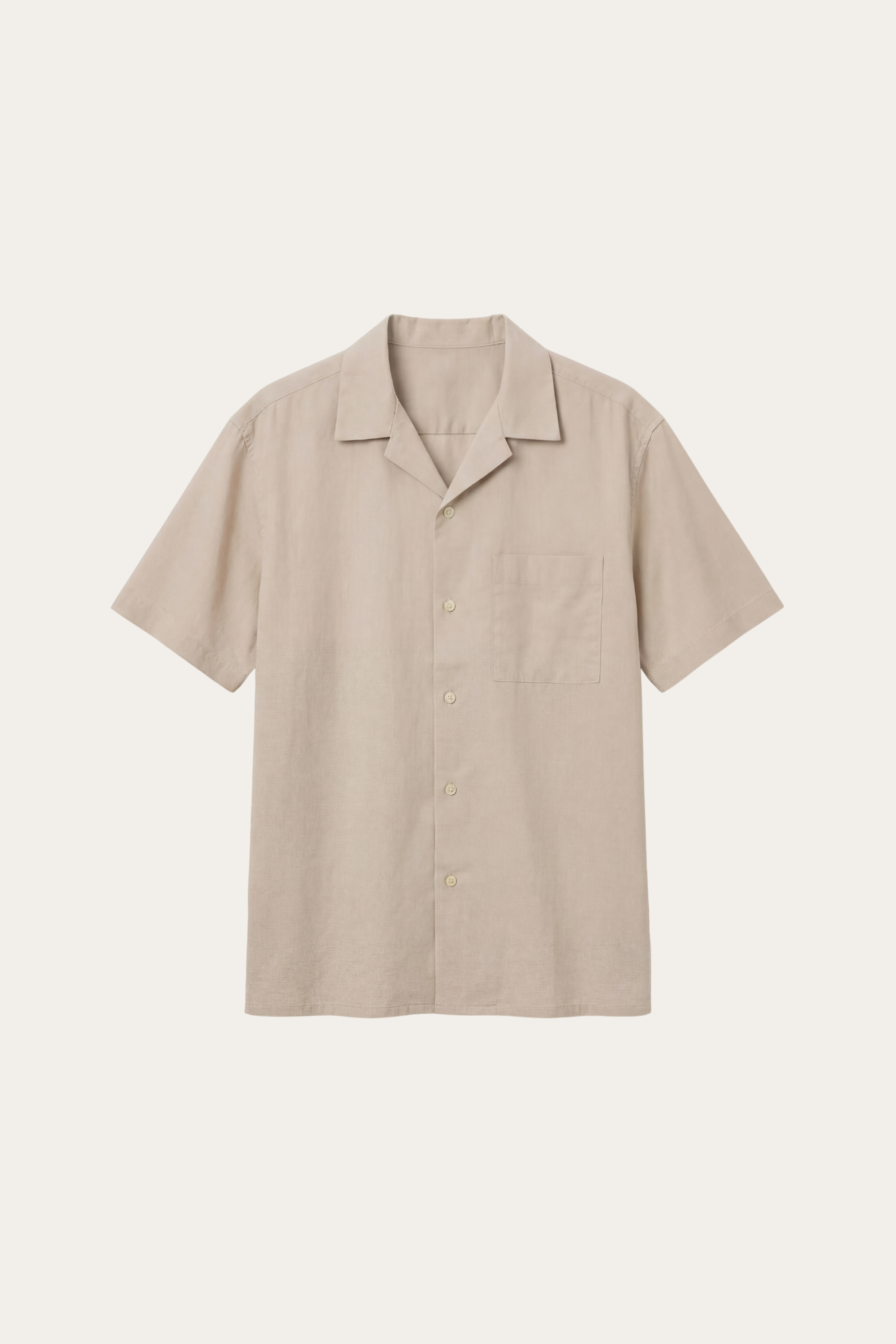 Ancona Linen Cotton Shirt Beige