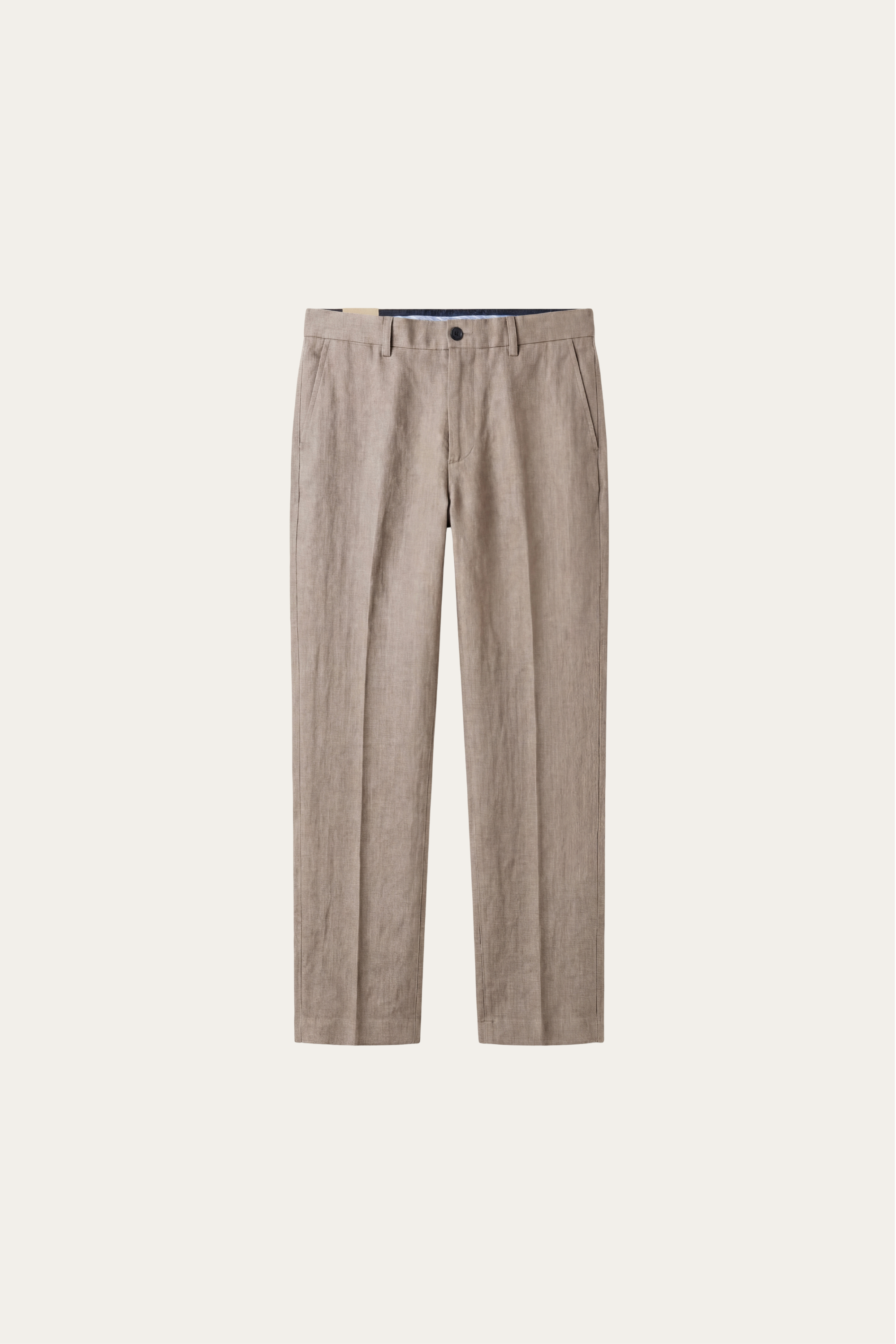Cortona Linen Straight Trousers Sand