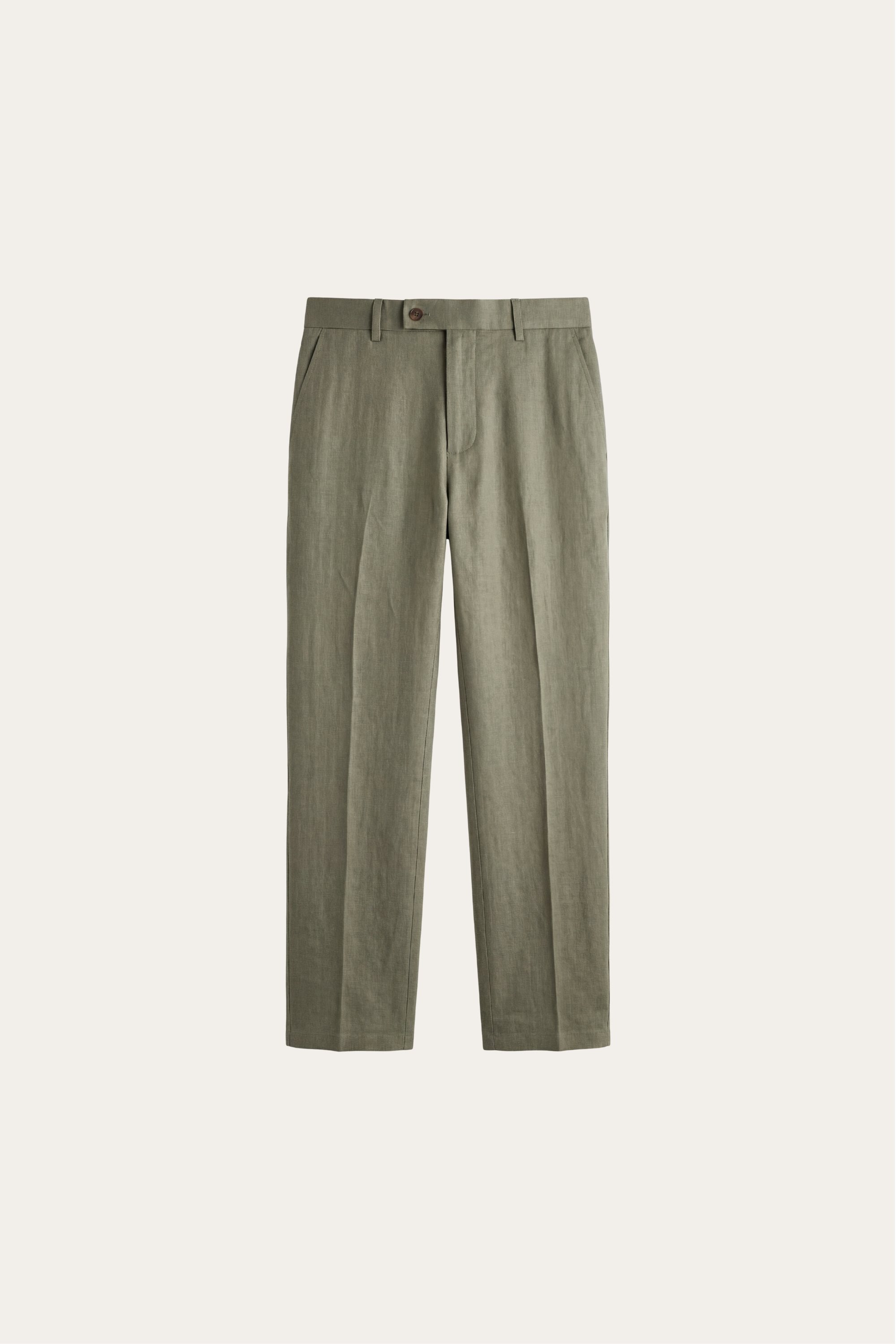 Modena Linen Tailored Trousers Sage