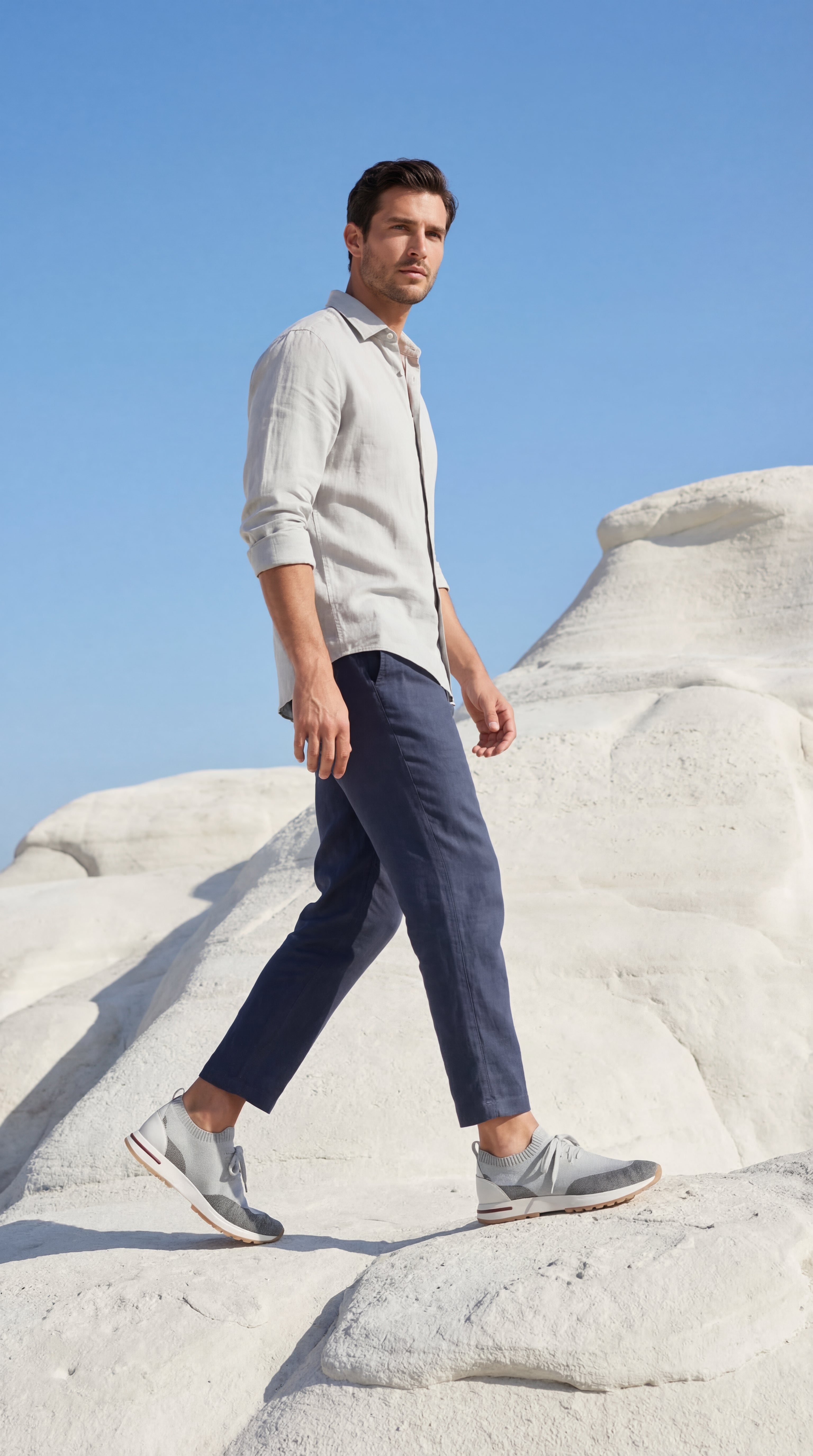 Solano Mesh Slip-On Grey/Dark grey