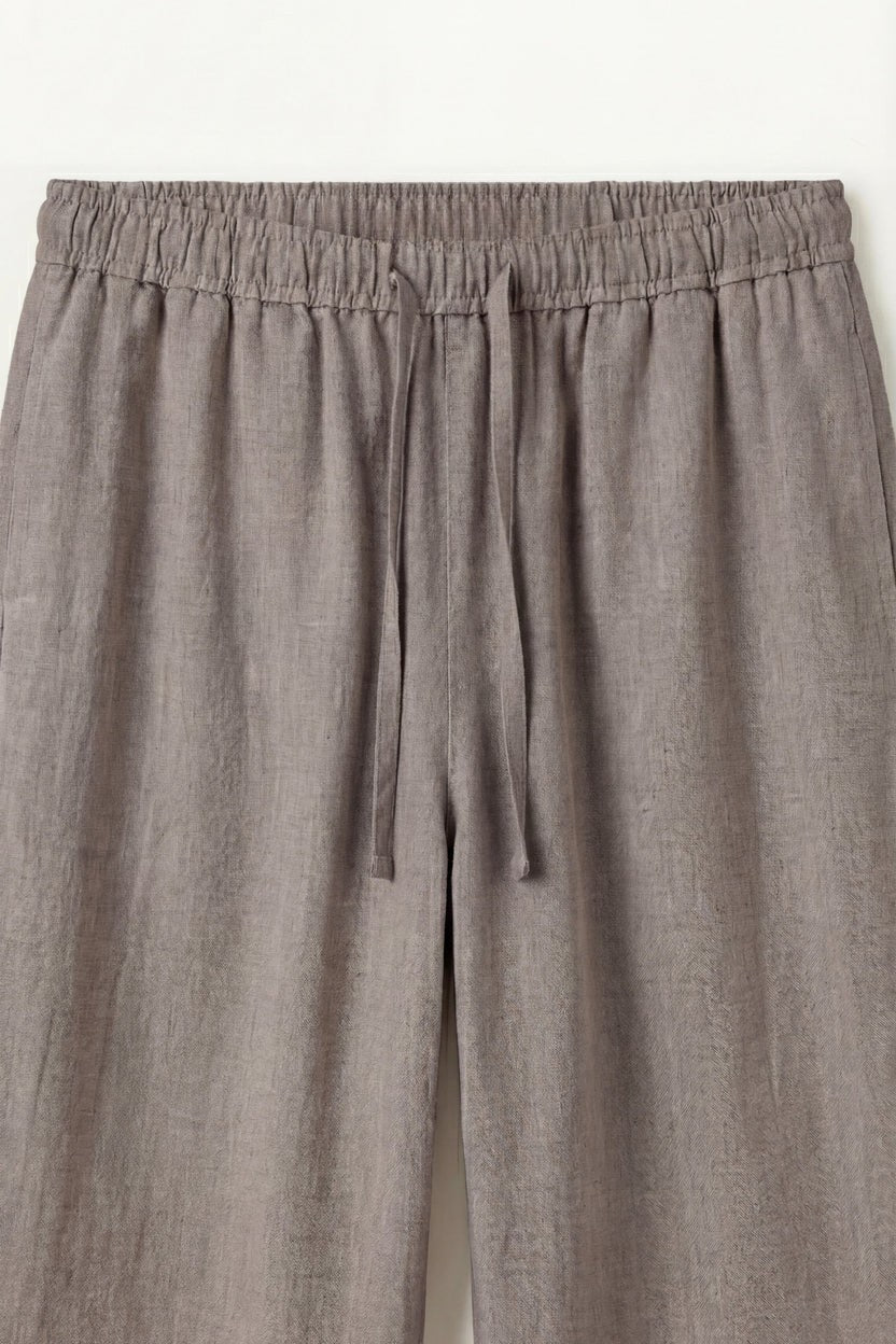 Catania Linen Pantalon Grey
