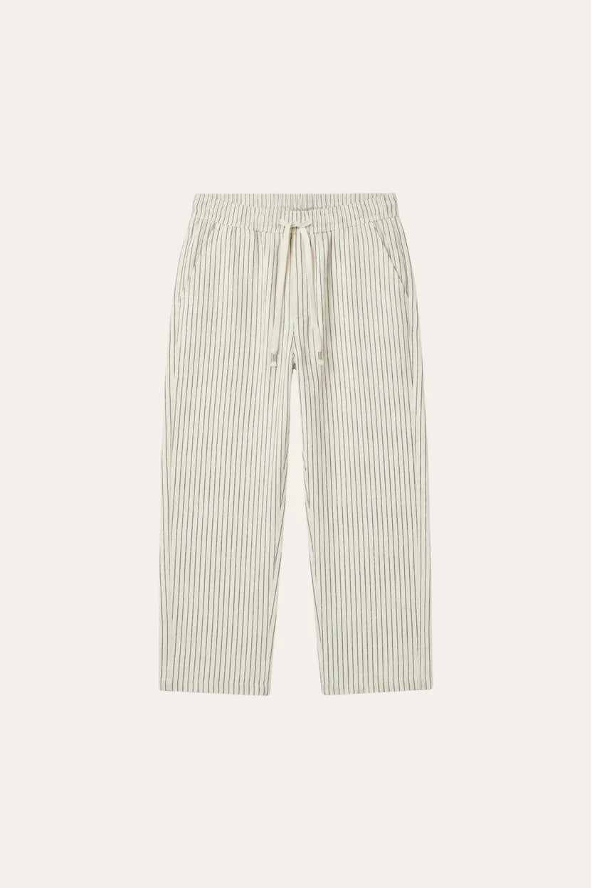 Siena Linen Trousers Beige Stripe