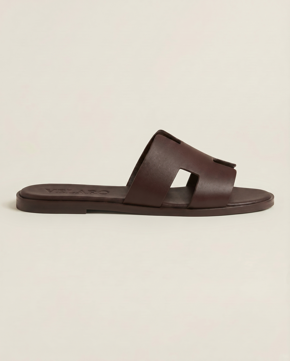 Velaro Leather Sandal Dark Brown
