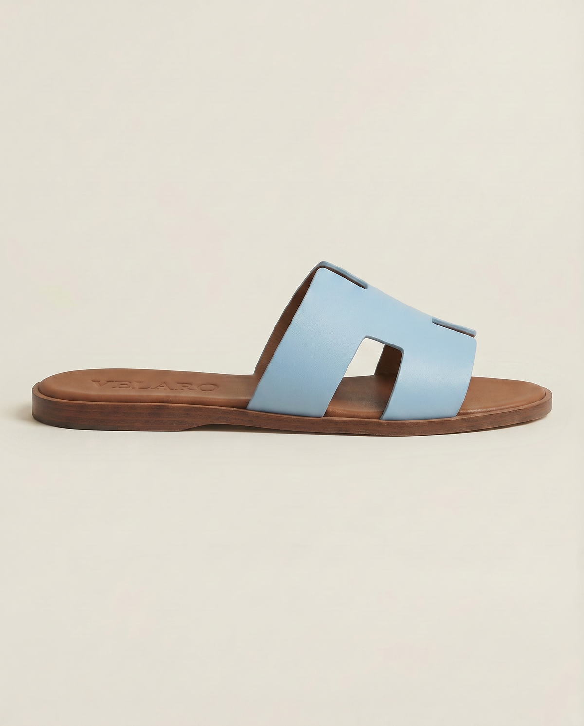Velaro Leather Sandal Sky Blue